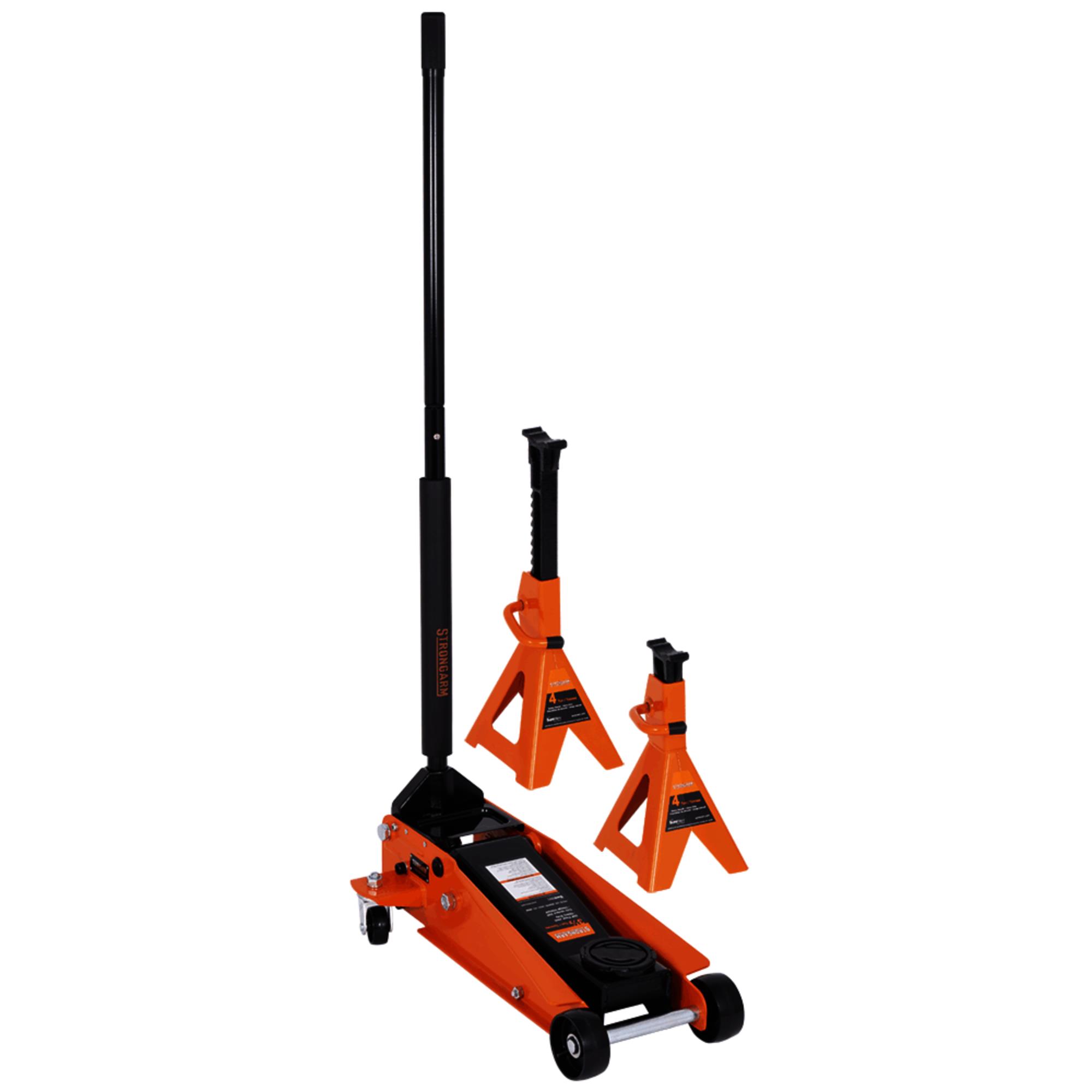 3-1/2 ton Service Jack plus 4 ton Vehicle Stands