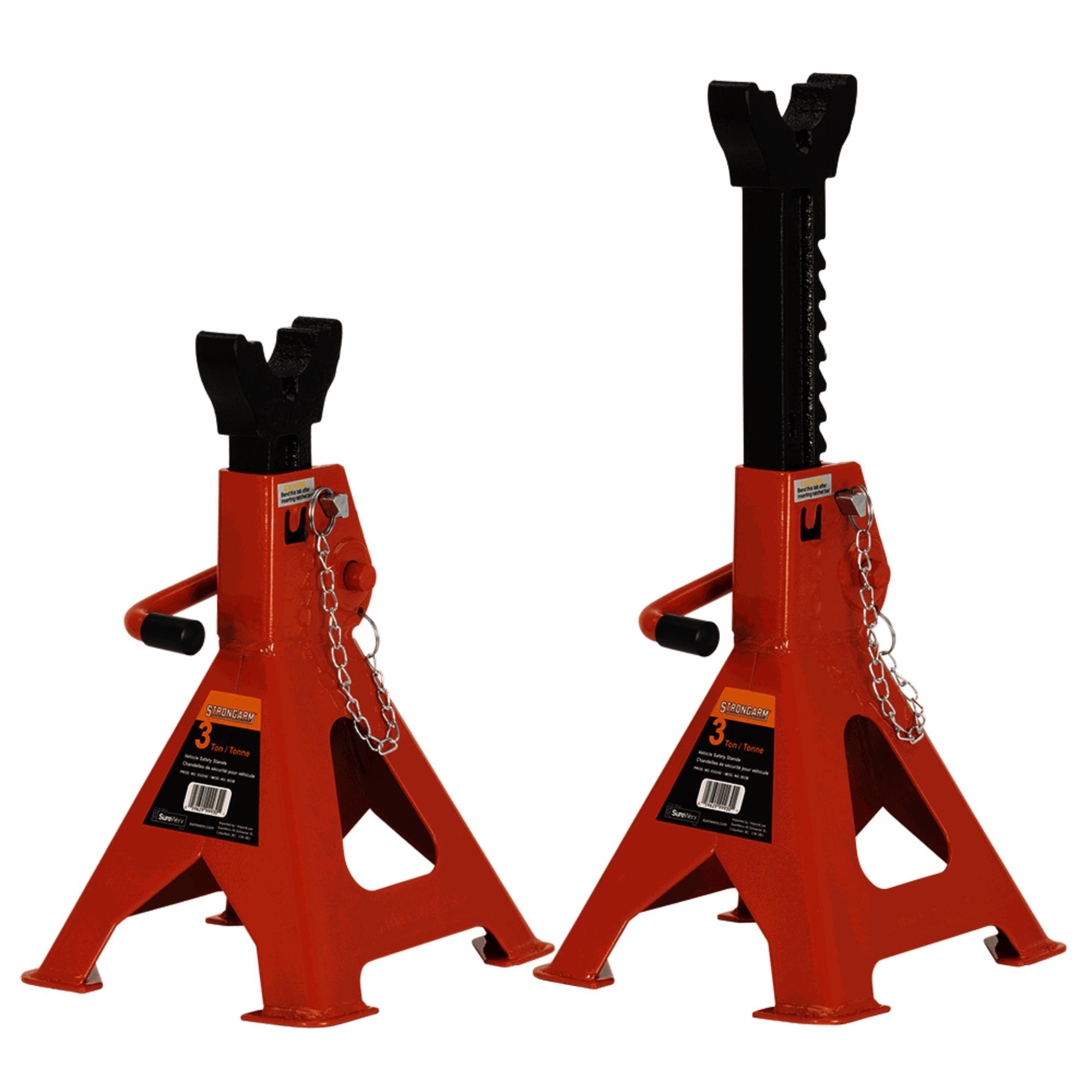 Supports pour vérins (paire) Supports à cliquet de 3 tonnes (paire)
