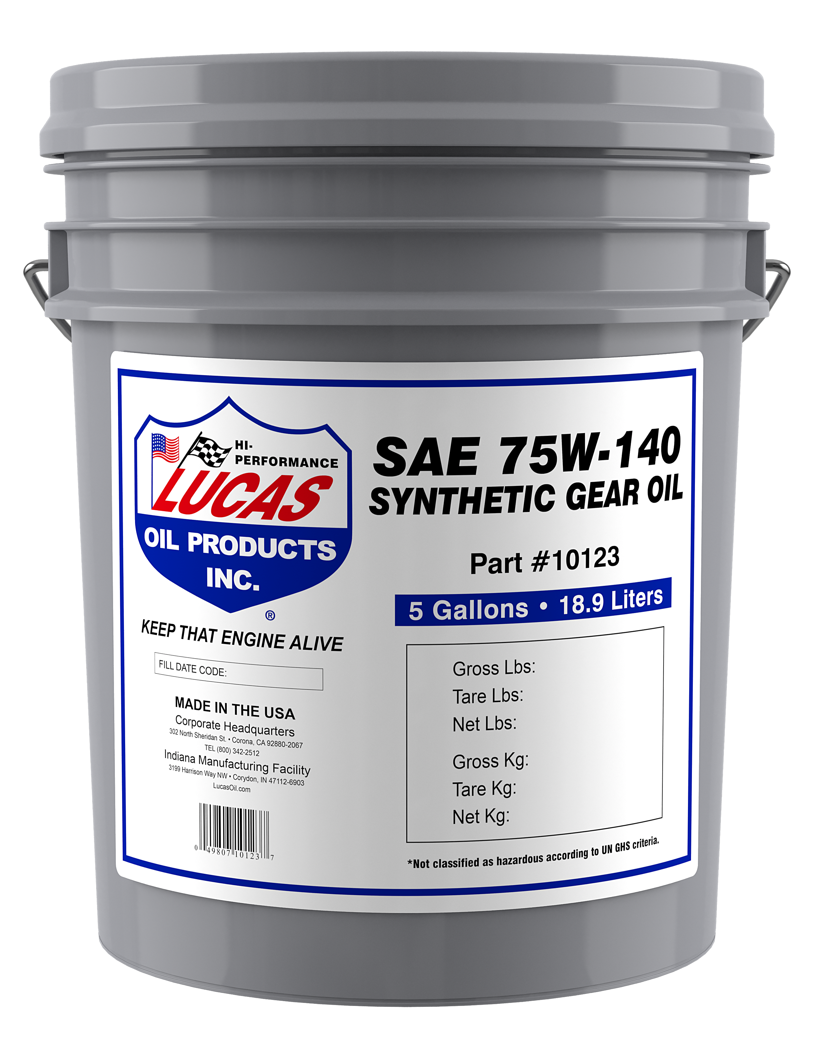 Synthetic 75W-140 Plus Heavy Duty Gear Oil