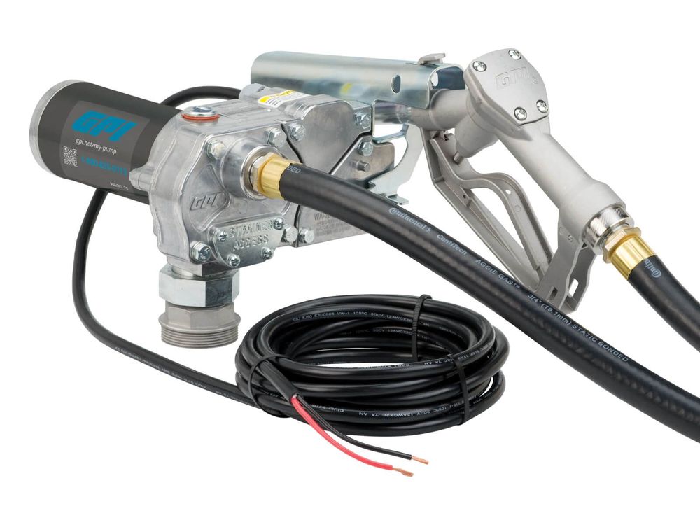 POMPE, CARBURANT 12 V 15 GAL/MIN, MANUELLE 3/4 «, MONTAGE DIRECT