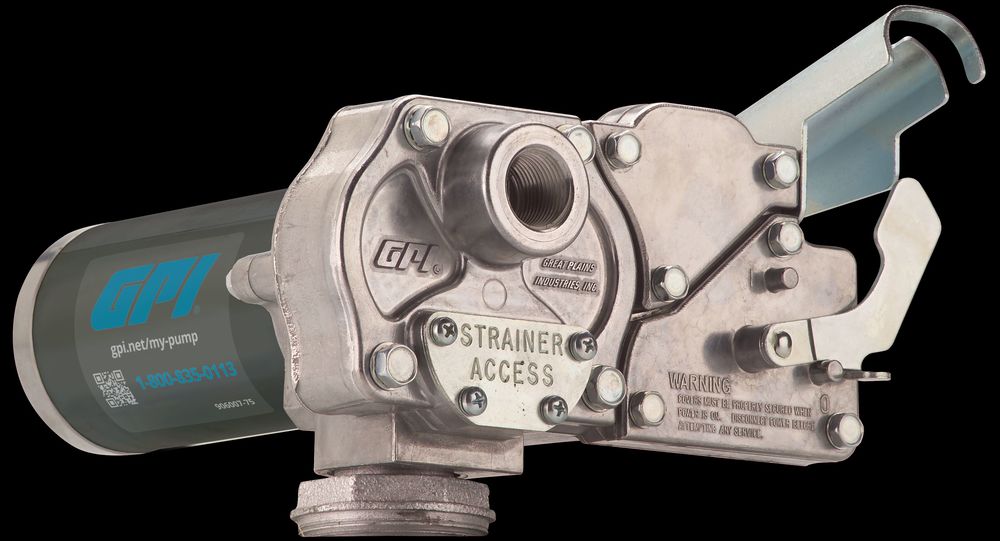 PUMP, FUEL 12V 15GPM, MANUAL 3/4", SPIN COLLAR