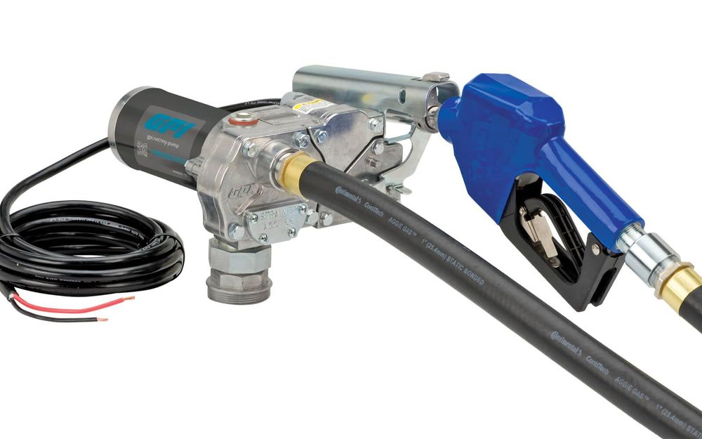 POMPE, CARBURANT 12 V 18 GAL/MIN, MANUELLE 3/4 «, COLLIER DE ROTATION