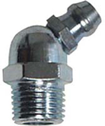 Grease Fitting M6 45 Deg 6mm x 45 Deg - 100 per pkg