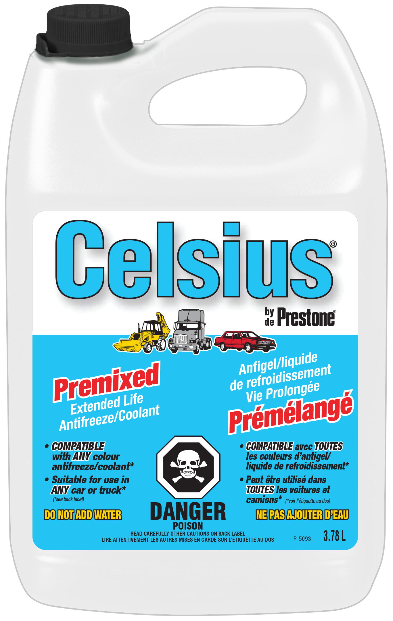 Celsius® Premixed Extended Life Antifreeze/Coolant - 3.78 L