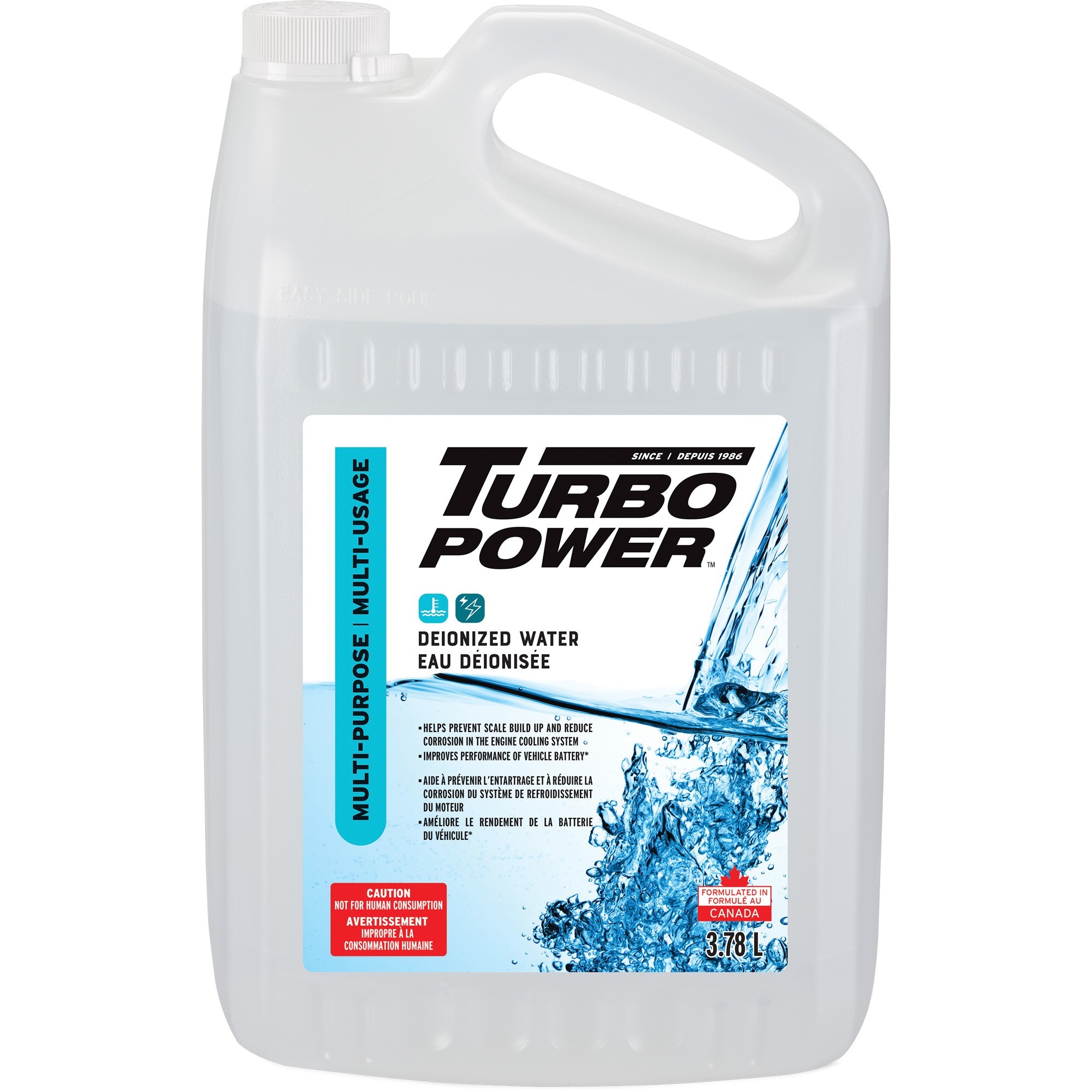 Eau désionisée Turbo Power™ - 3,78 L