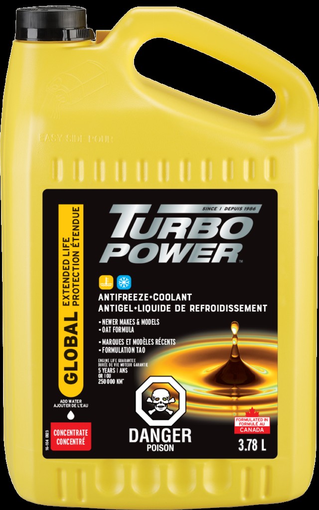 Durée de vie prolongée du concentré Turbo Power/liquide de refroidissement - 3,78 L