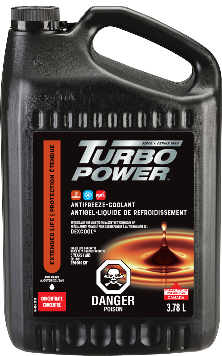 Turbo Power™ - Antigel/liquide de refroidissement concentré, durée de vie prolongée, 3,78 L