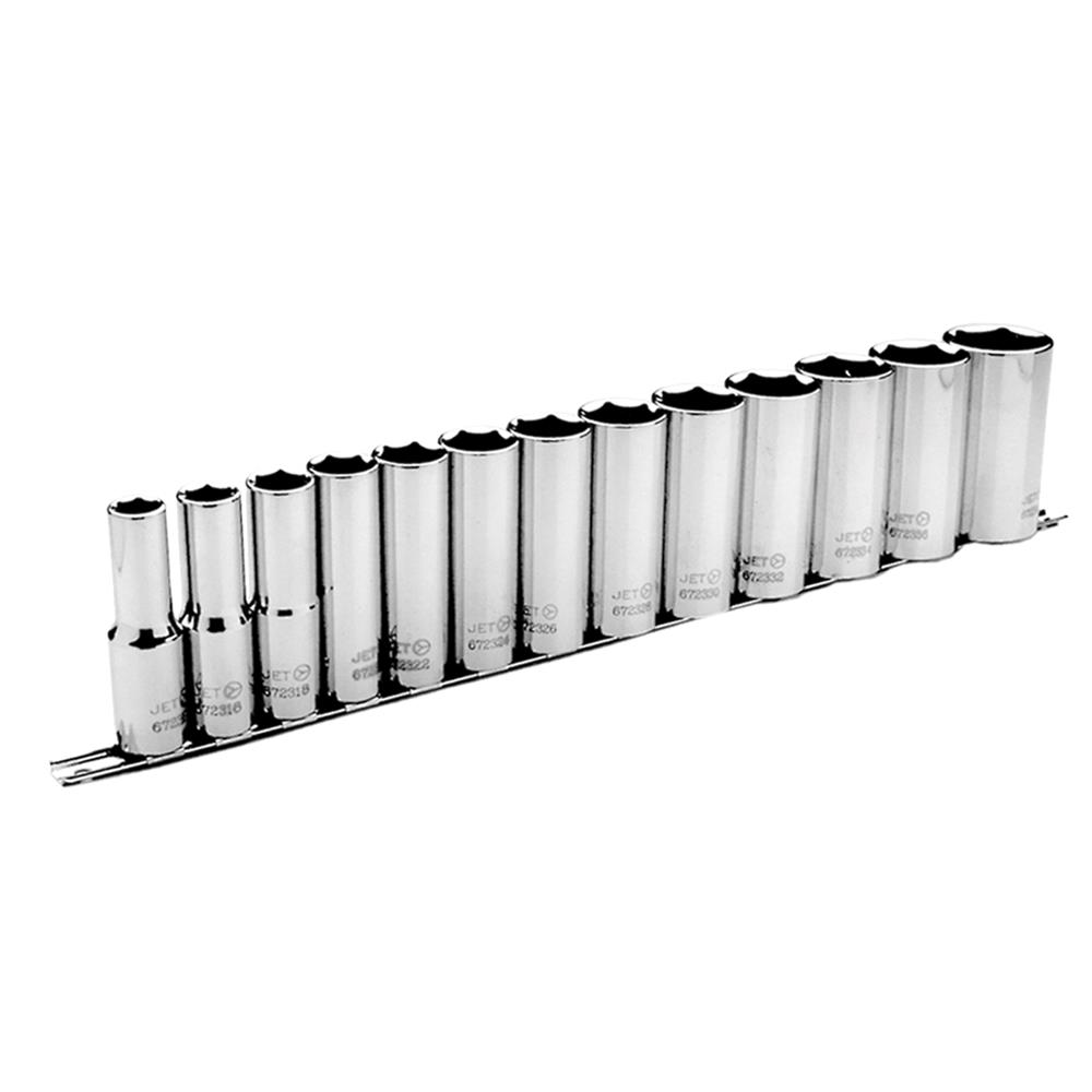 13 PC 1/2" DR Deep SAE Socket Set - 6 Point
