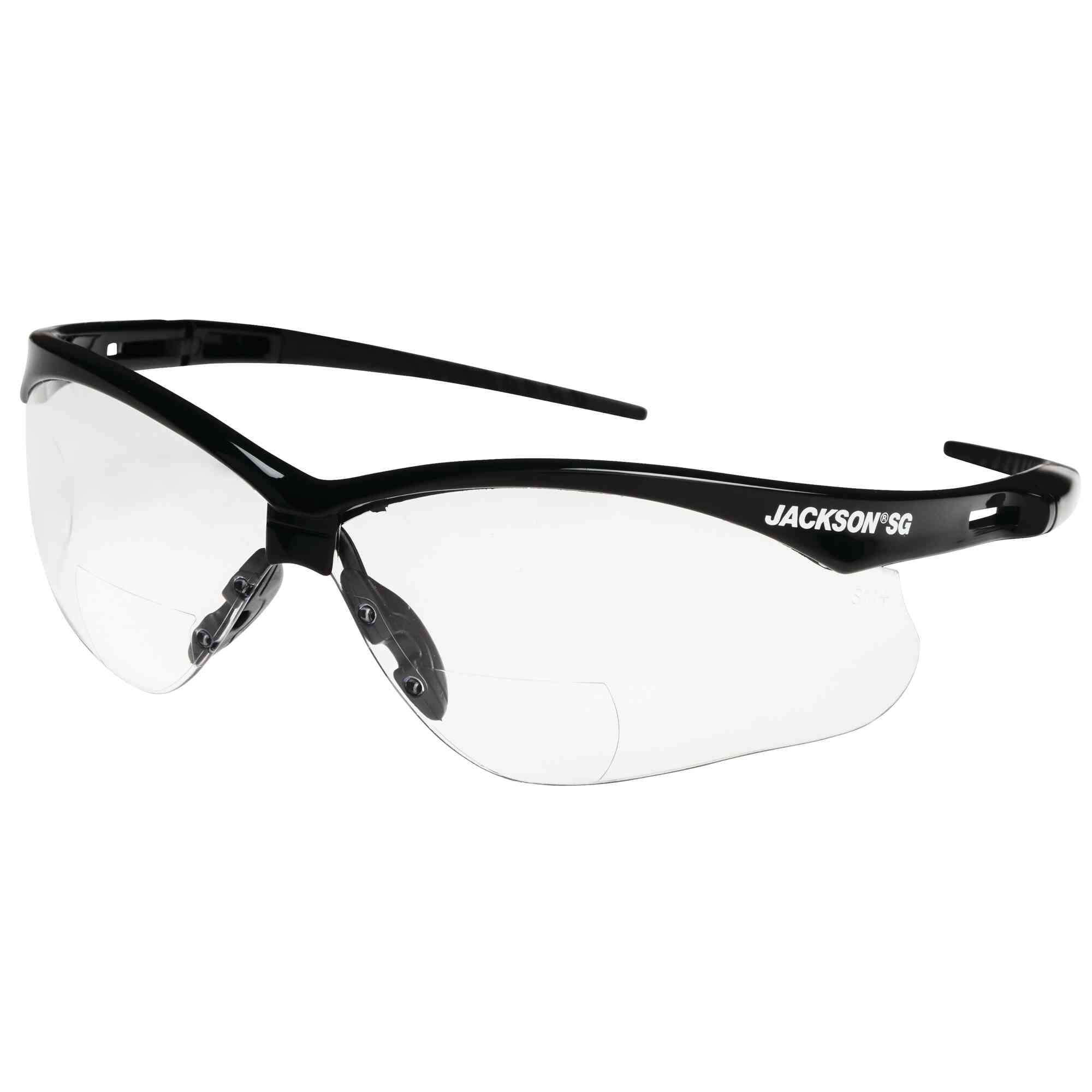 Jackson Safety - Lunettes de lecture de sécurité Jackson SG, revêtement dur, verre transparent, 2.0