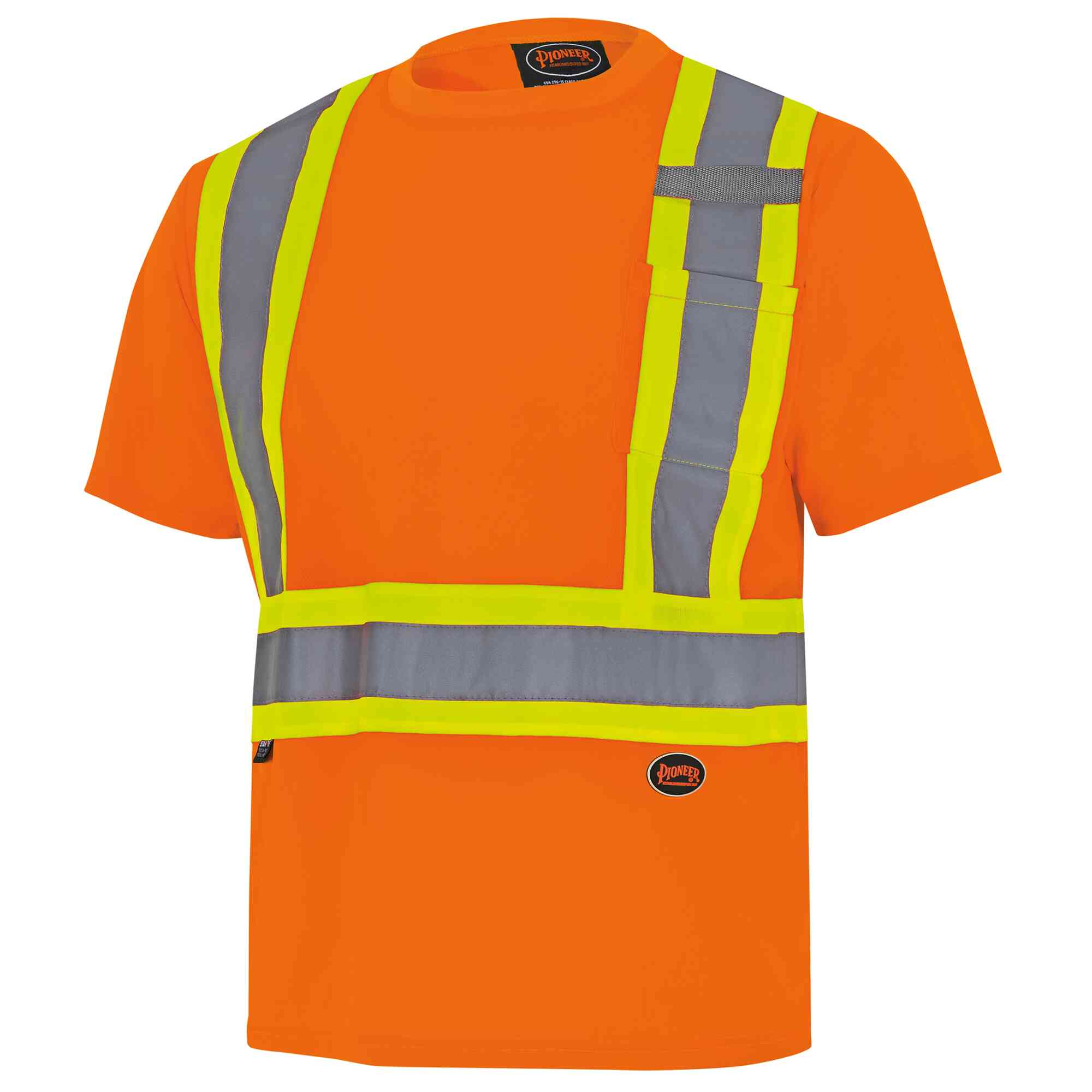 T-shirt de sécurité haute visibilité à vol d'oiseau - Orange haute visibilité - 2XL