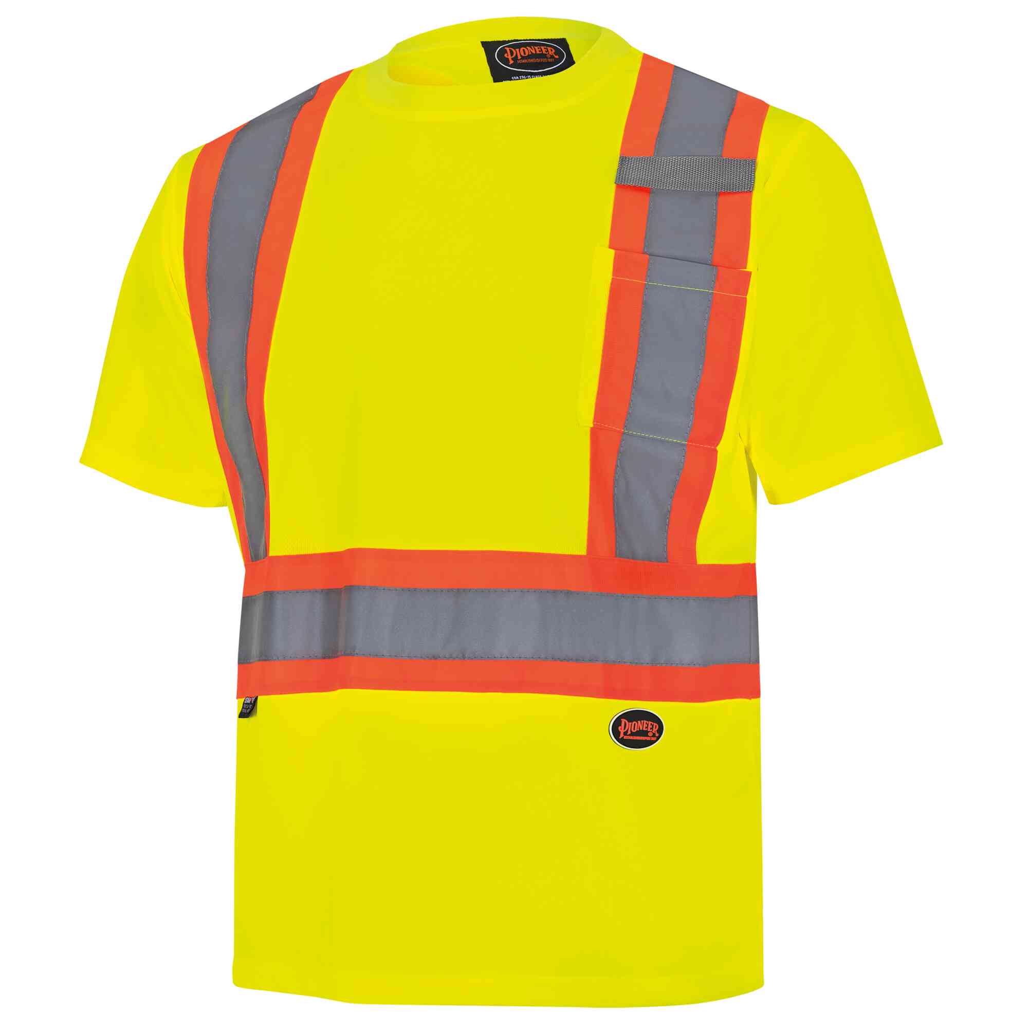 T-shirt de sécurité haute visibilité à vol d'oiseau - Jaune/vert haute visibilité - M