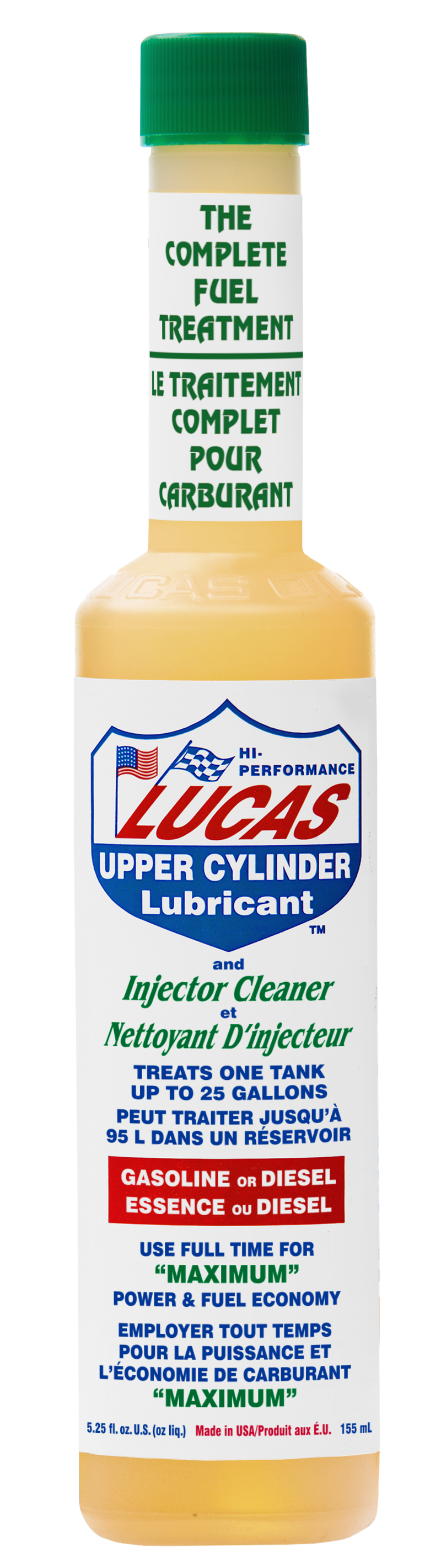 Lubrifiant et nettoyant pour injecteurs pour le traitement du carburant pour cylindres supérieurs, 155 ml