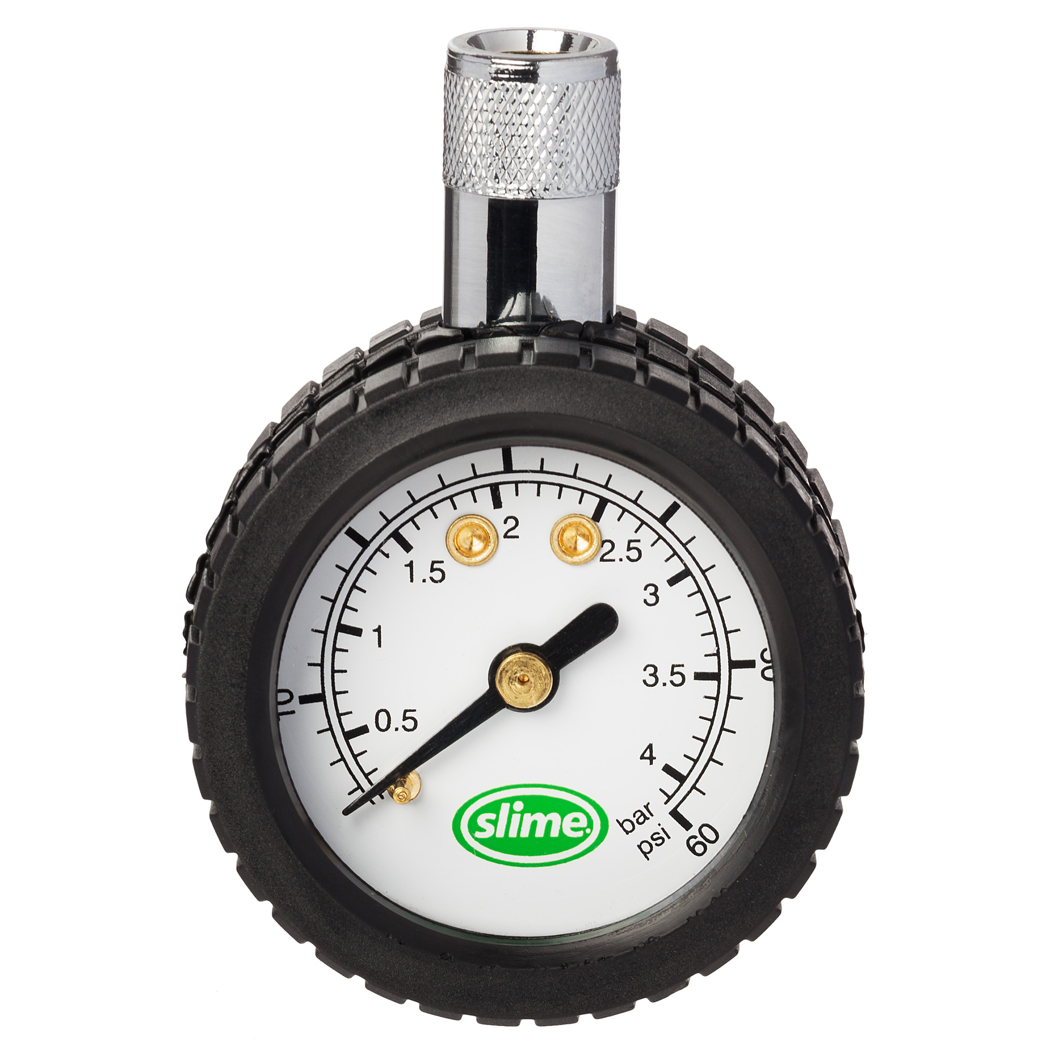Slime® 5-60 Psi Dial Tire Pressure Gauge With Magnet