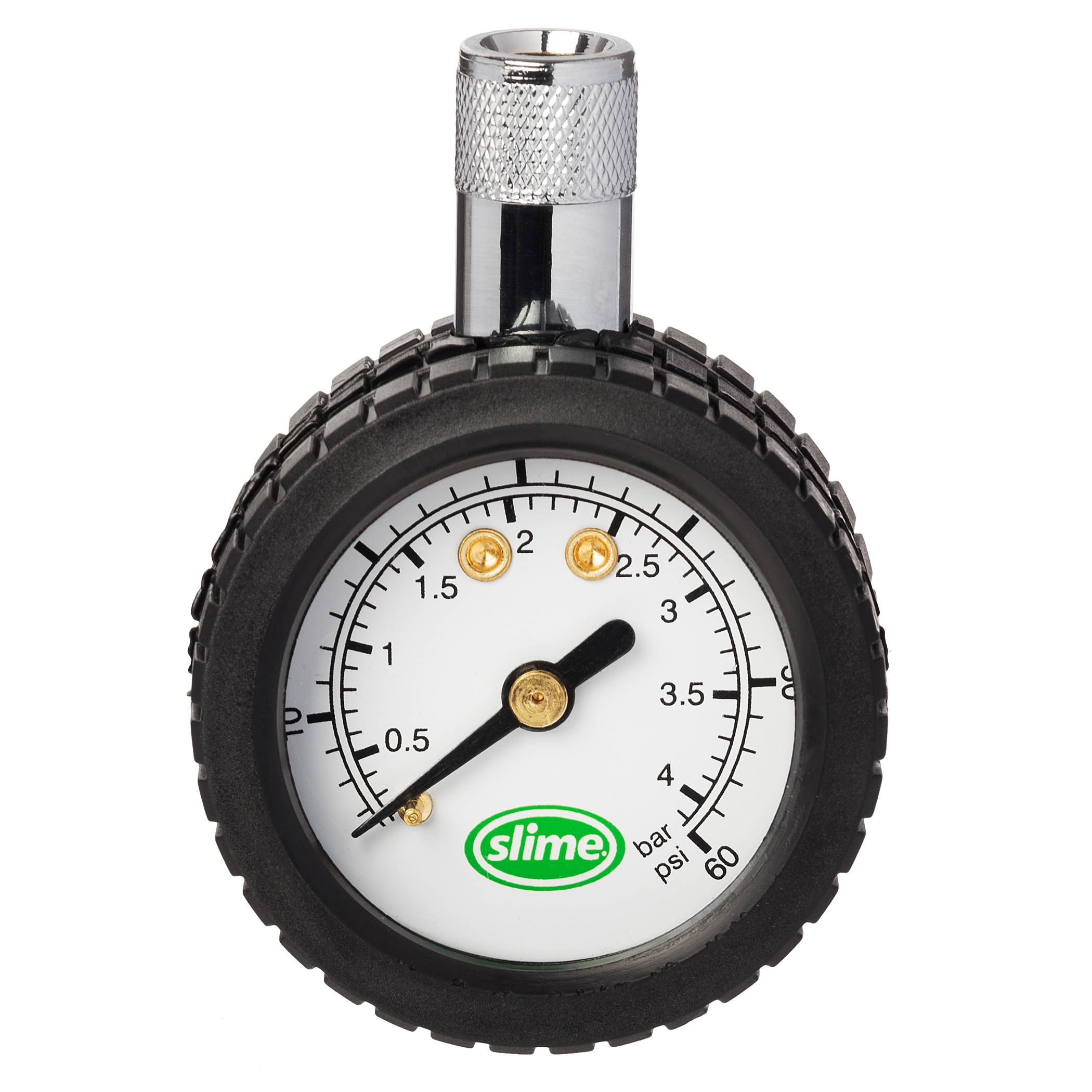 Slime® 5-60 PSI Dial Tire Pressure Gauge with Magnet