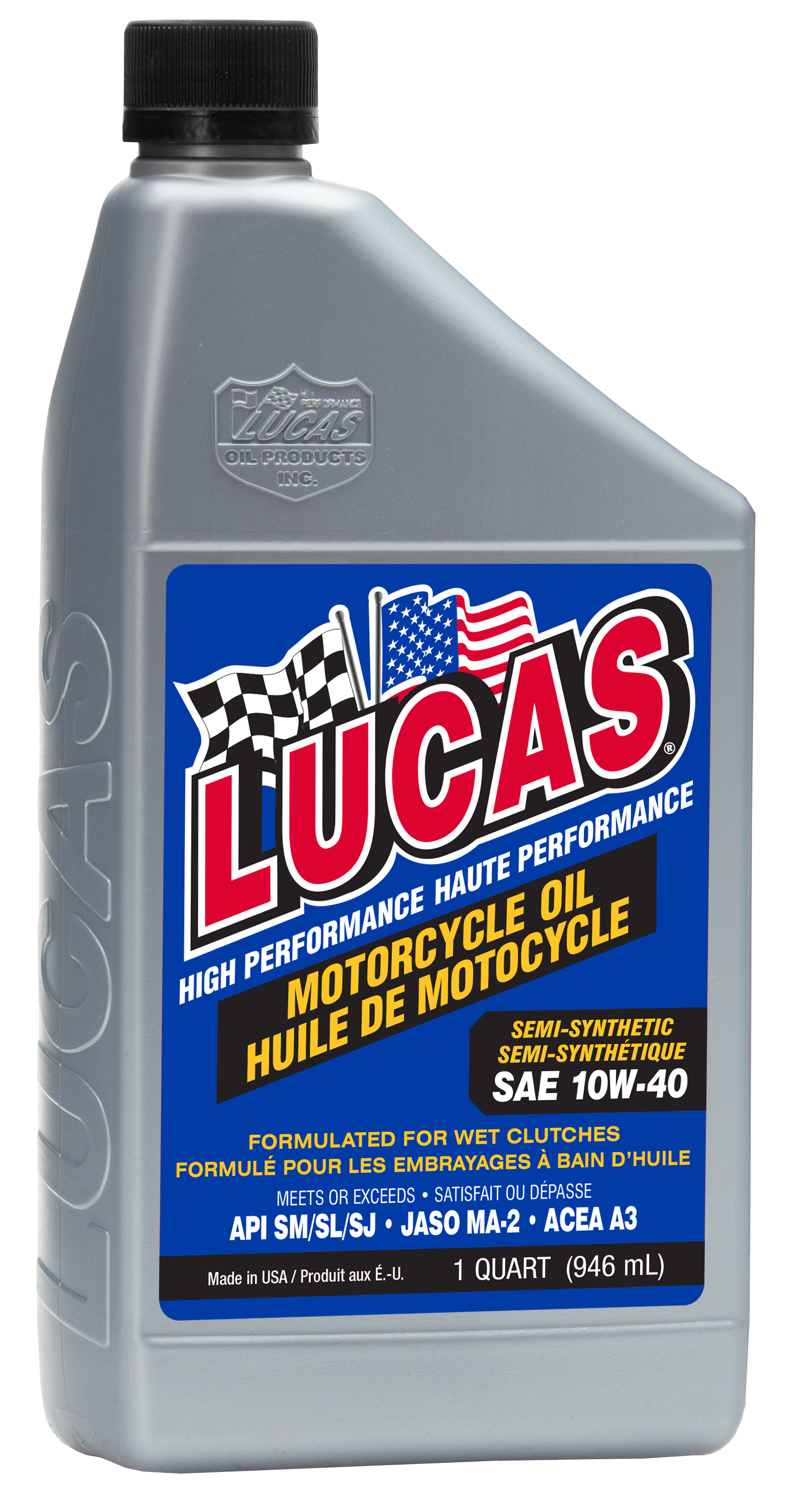 Semi-Synthetic SAE 10W40 Motorcycle Oil - 946 ml