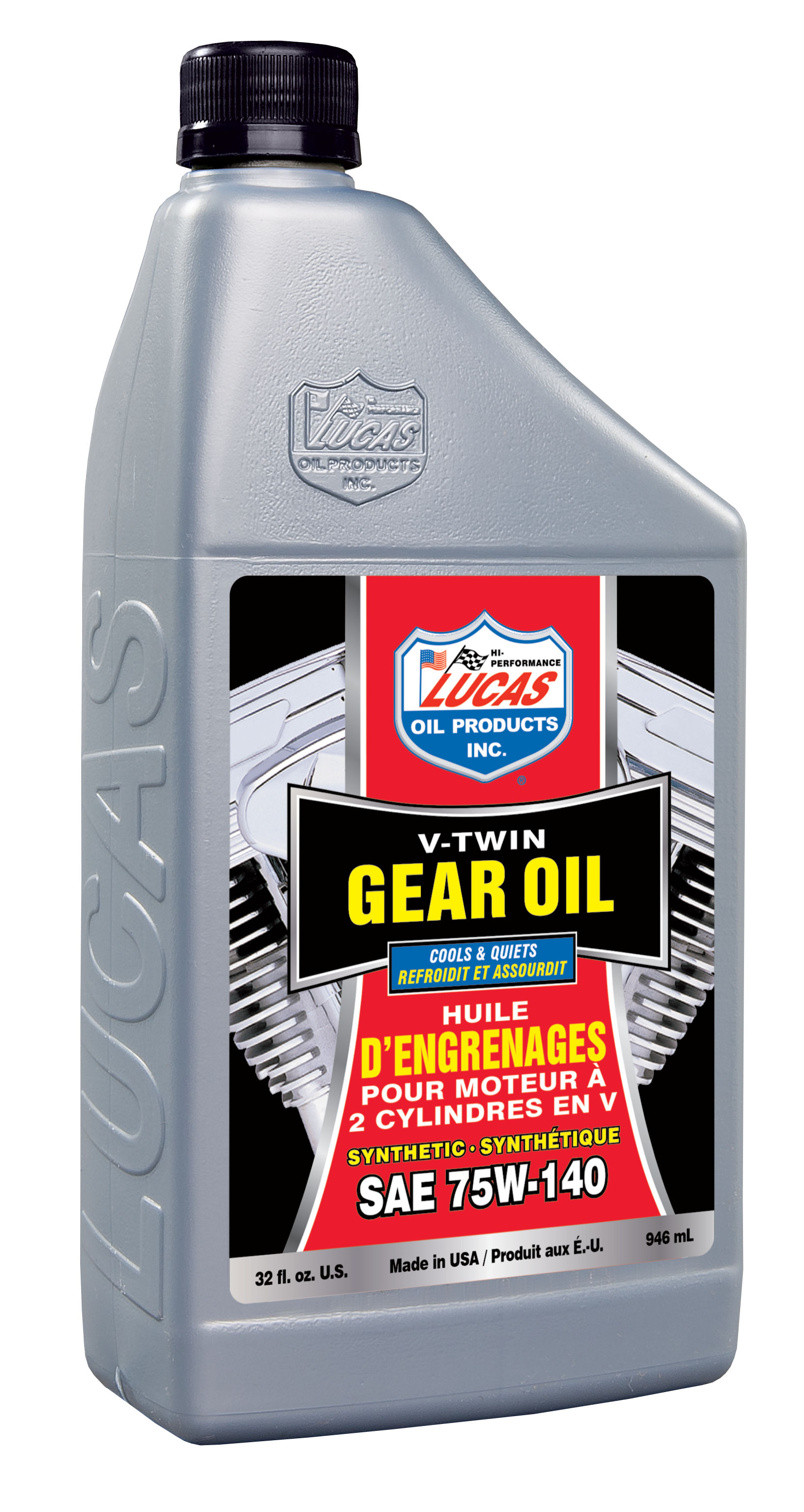 Synthetic SAE 75W140 V-Twin Gear Oil - 946 mL
