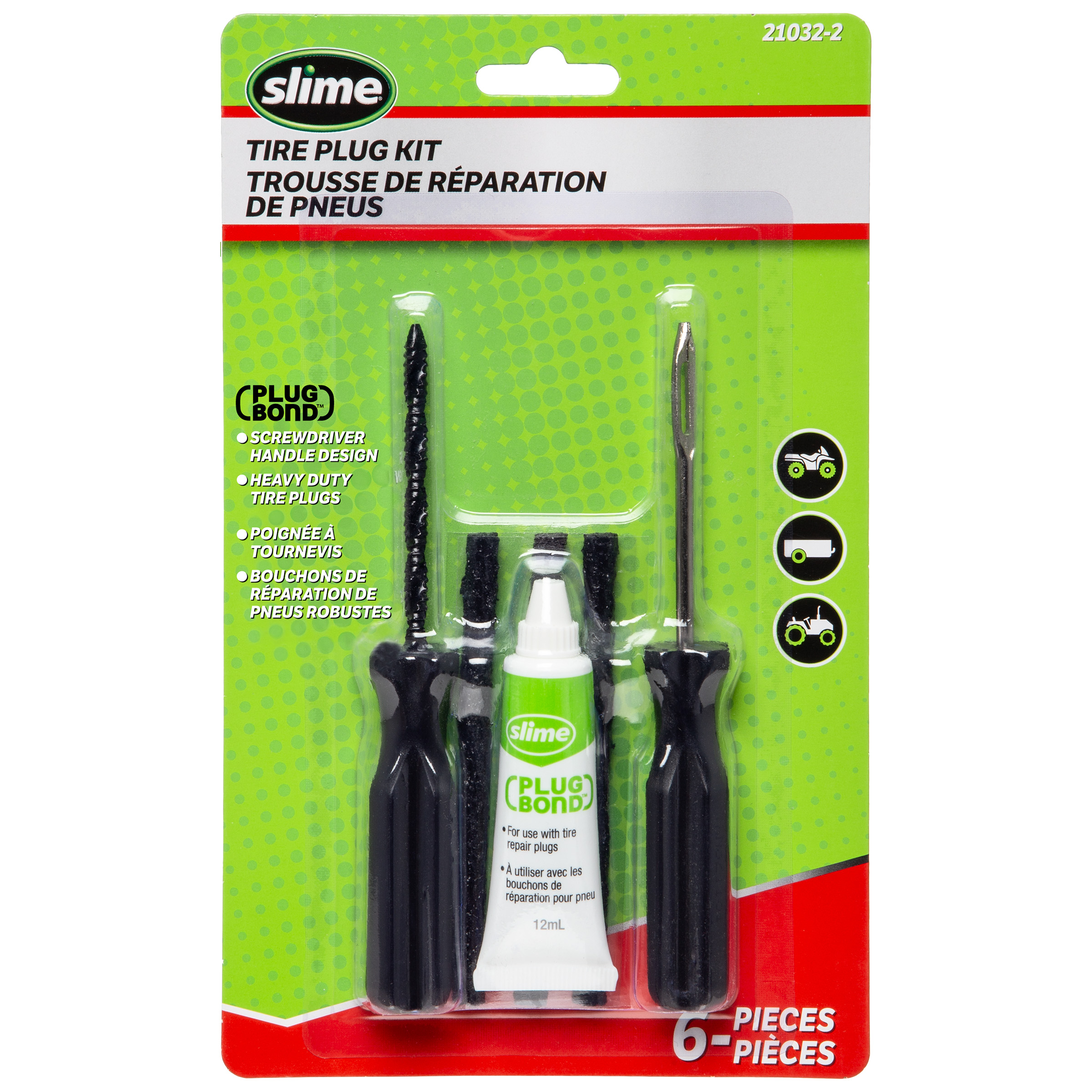Slime® Tire Plug Kit with Straight Handle - 6-Piece
