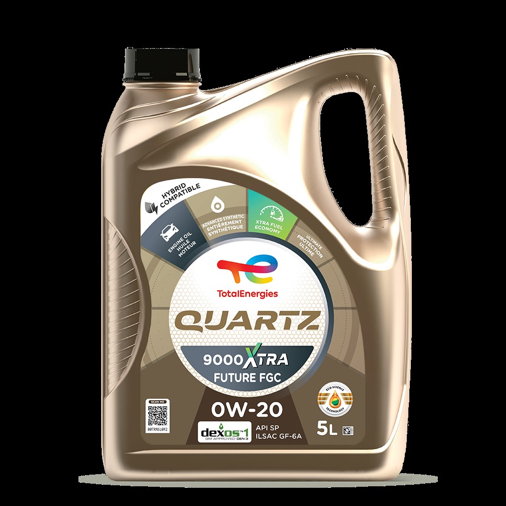 QUARTZ 9000 XTRA FUTURE FGC 0W-20 Advanced Synthetic Engine Oil for Maximum Protection - 5 L