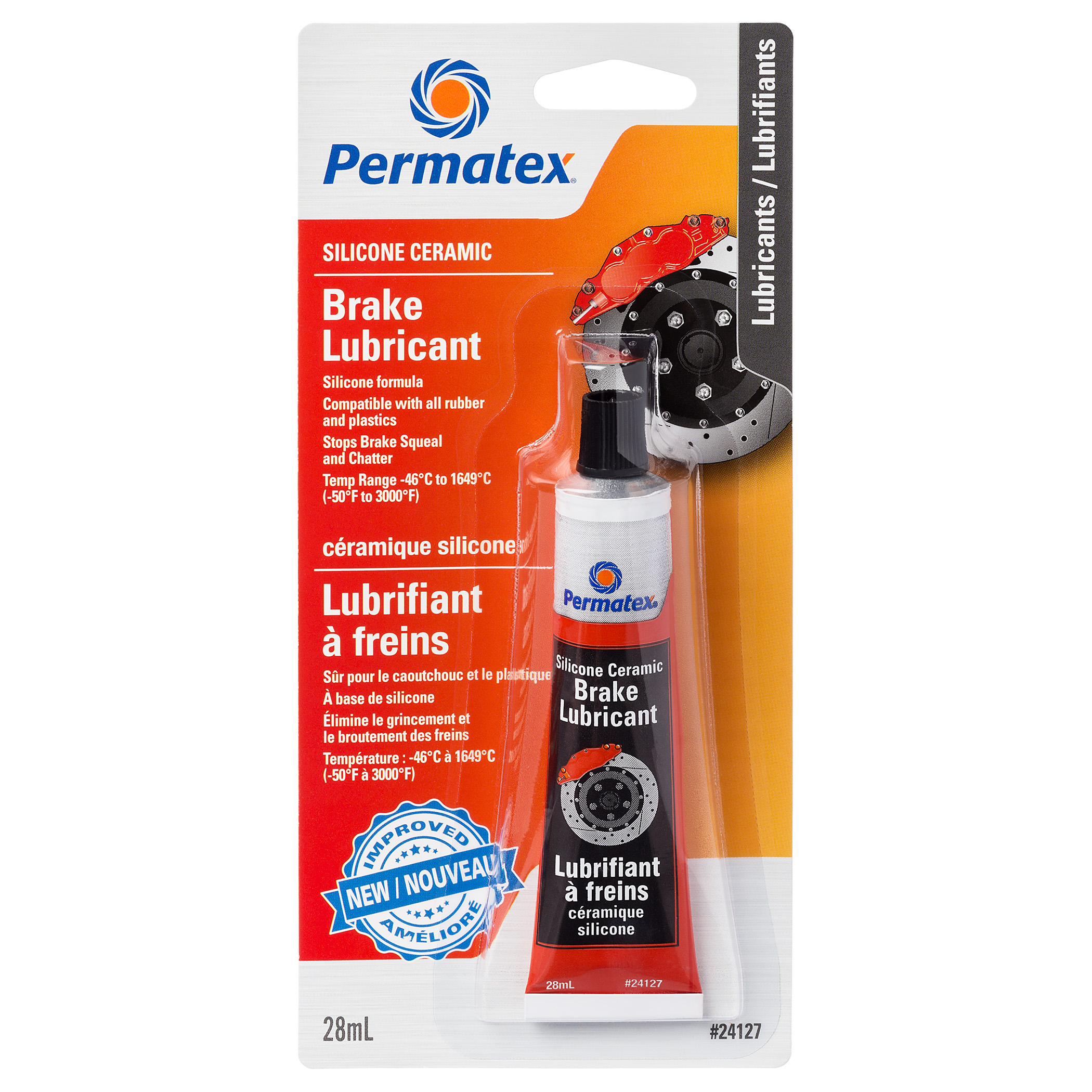 Permatex Orange Silicone Ceramic Brake Lubricant - 28g Tube