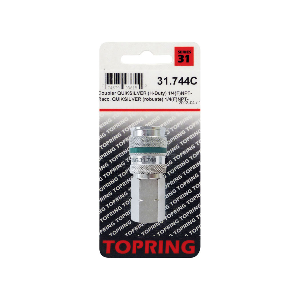 Ultraflo 7.8 mm Steel Quick Coupler 1/4 (F) NPT