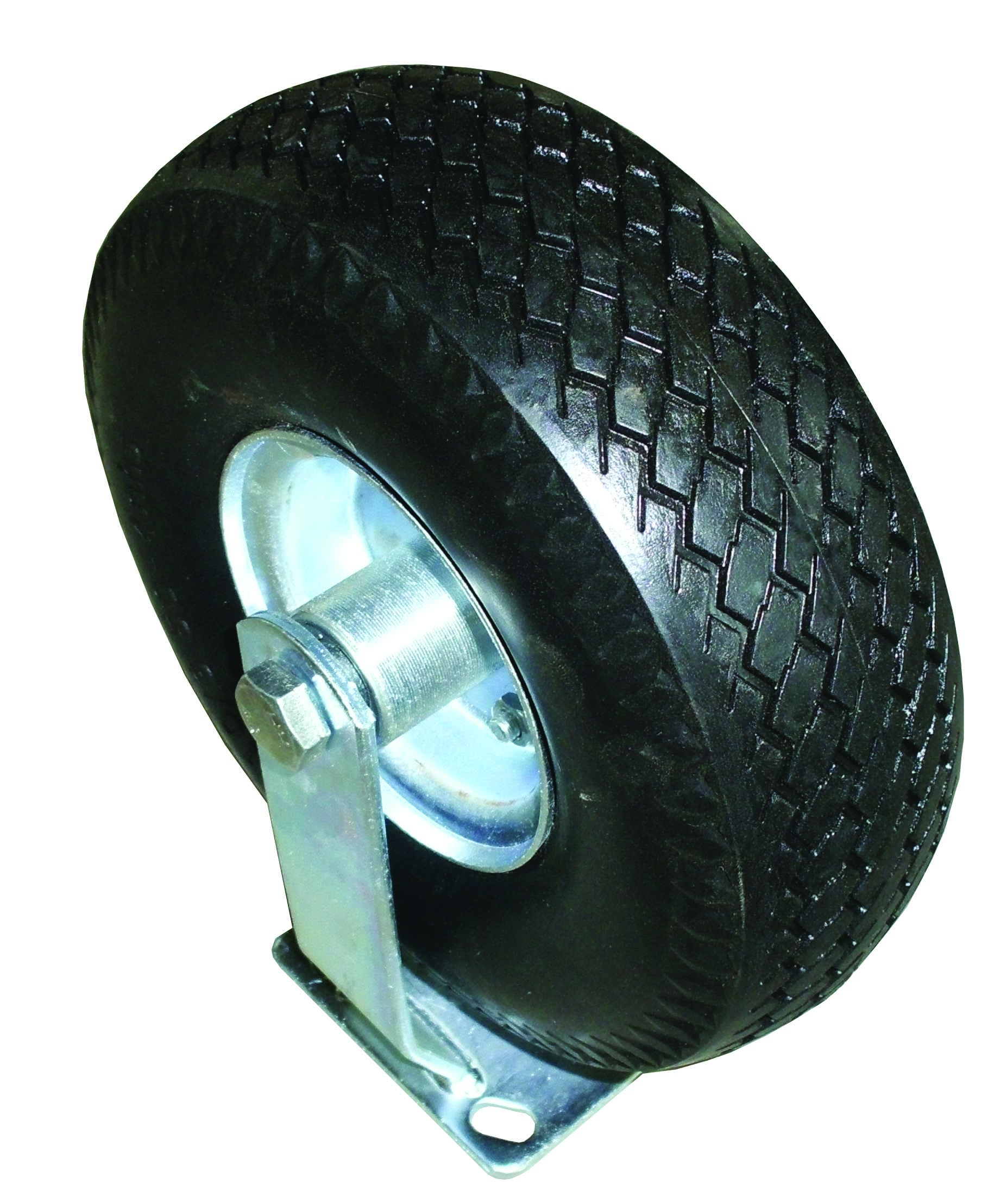 Fixed Caster 10in Flat Free