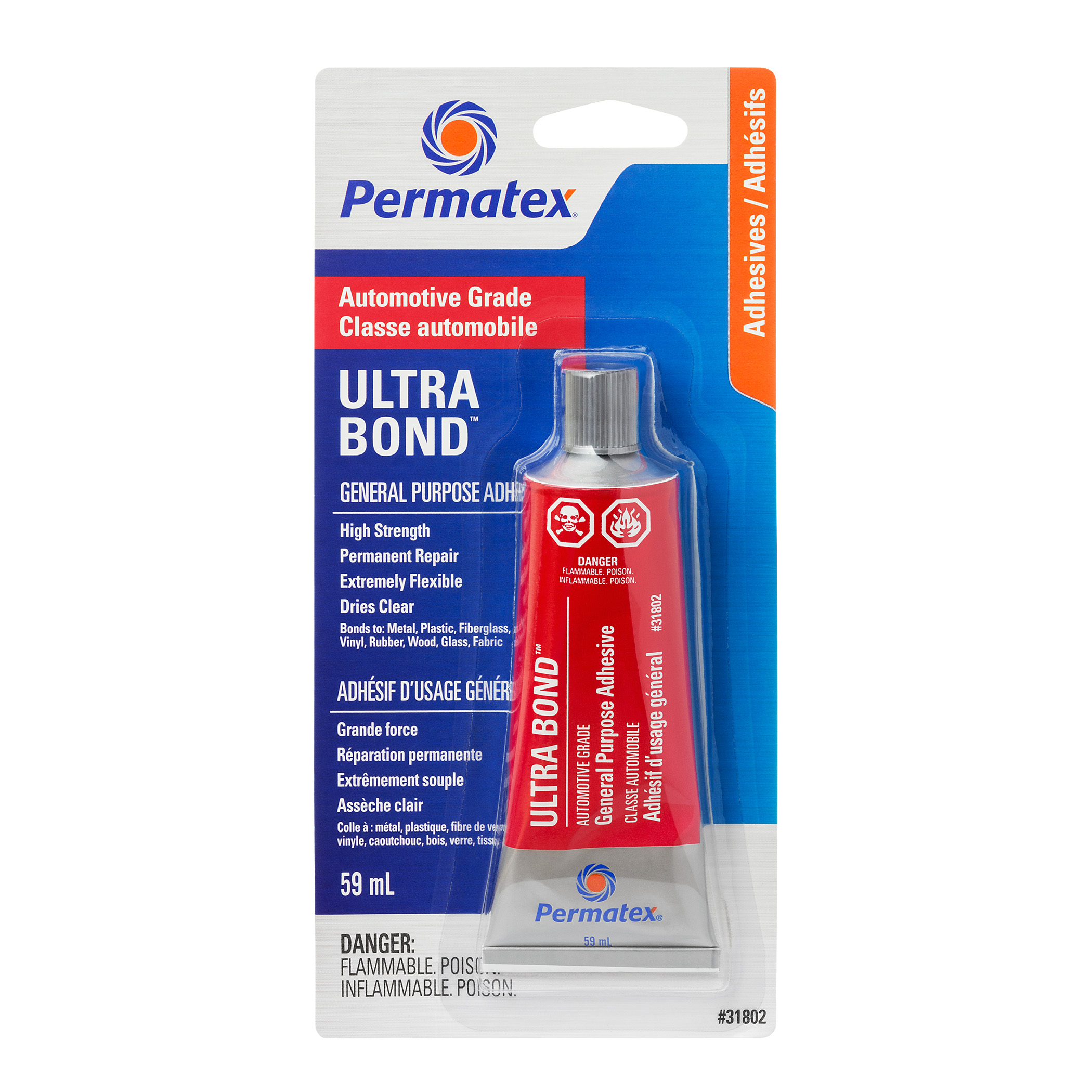 Adhésif/scellant polyvalent Permatex Ultra Bond, tube de 59 ml