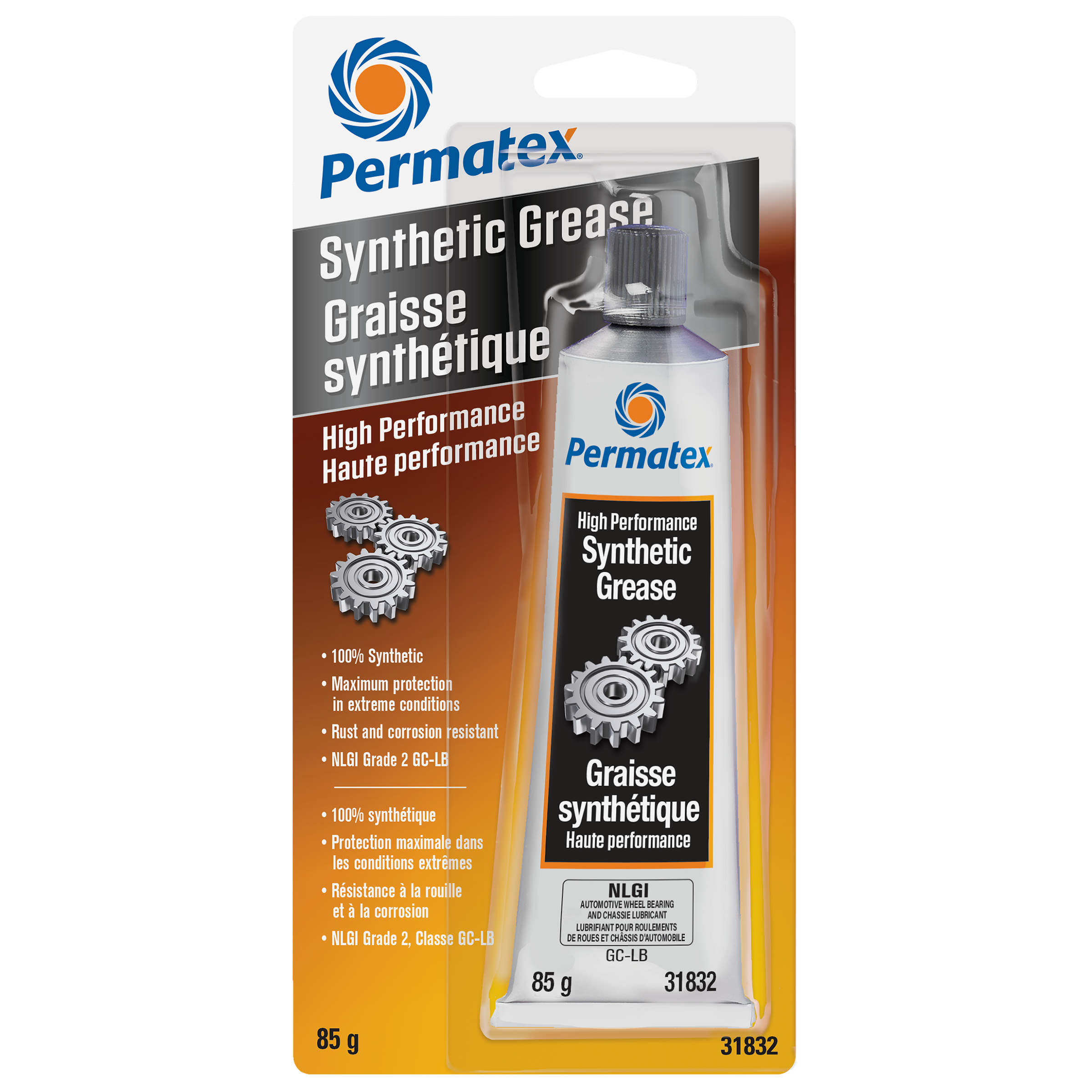 Graisse synthétique polyvalente Permatex, tube de 85 g