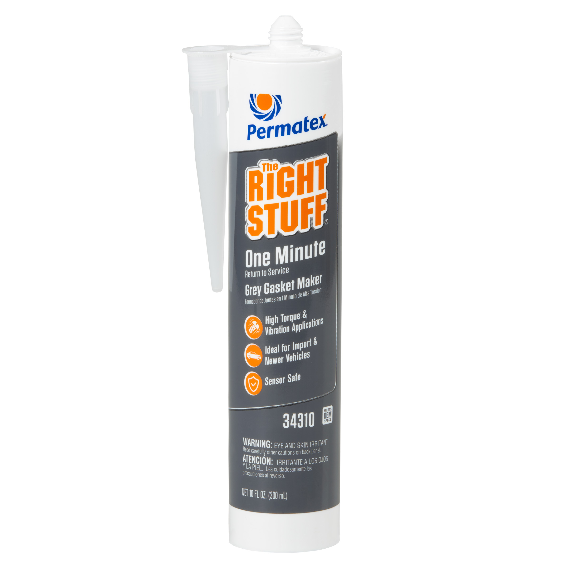 Machine à joints instantanée Permatex The Right Stuff Grey, cartouche de 300 ml