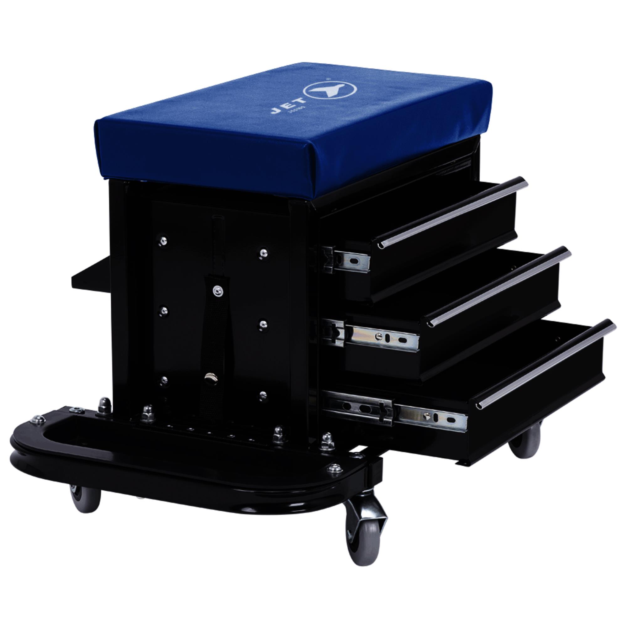3-Drawer Rolling Toolbox Seat