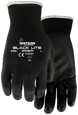 STEALTH™ Black Lite Polyurethane Coated Gloves - S