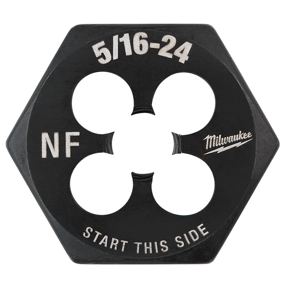 Matrice à fileter hexagonale 5/16"-24 NF de 1 pouce