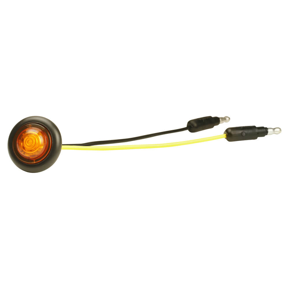 Clearance Marker Lights, Yellow, Micronova® Dot, 12 Volt, W/Grommet, ECE Rated