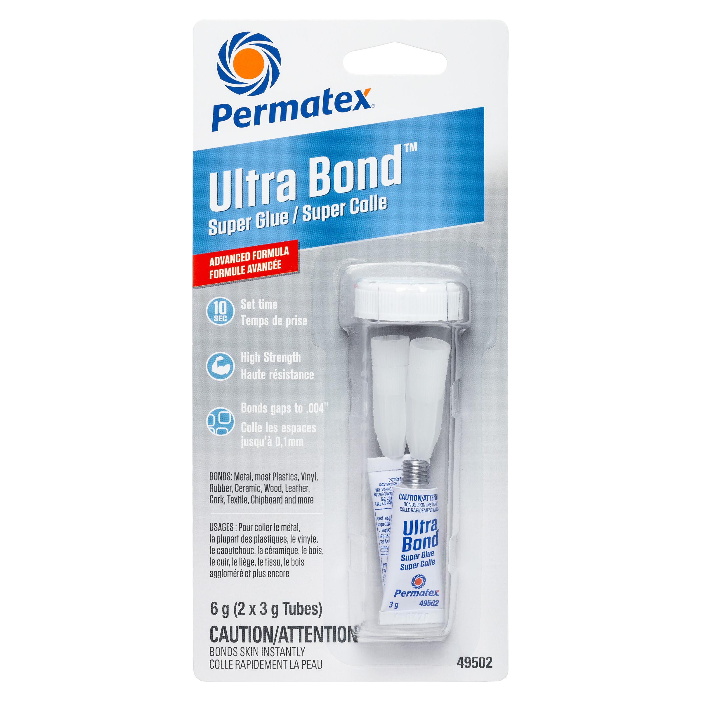 Permatex Ultra Bond 495 Super Glue - 2x3g Tube