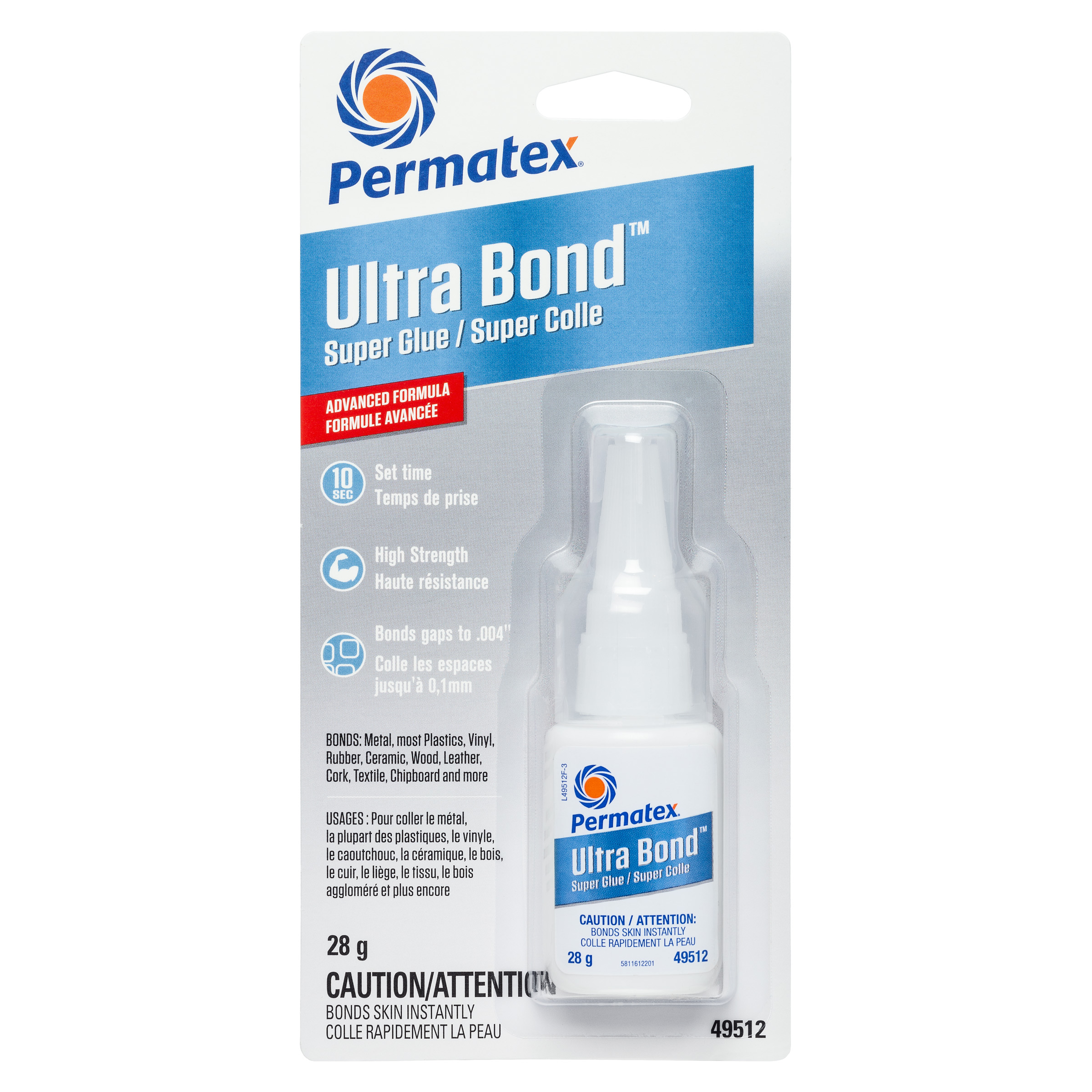 Permatex Ultra Bond 495 Super Glue - 28g Bottle