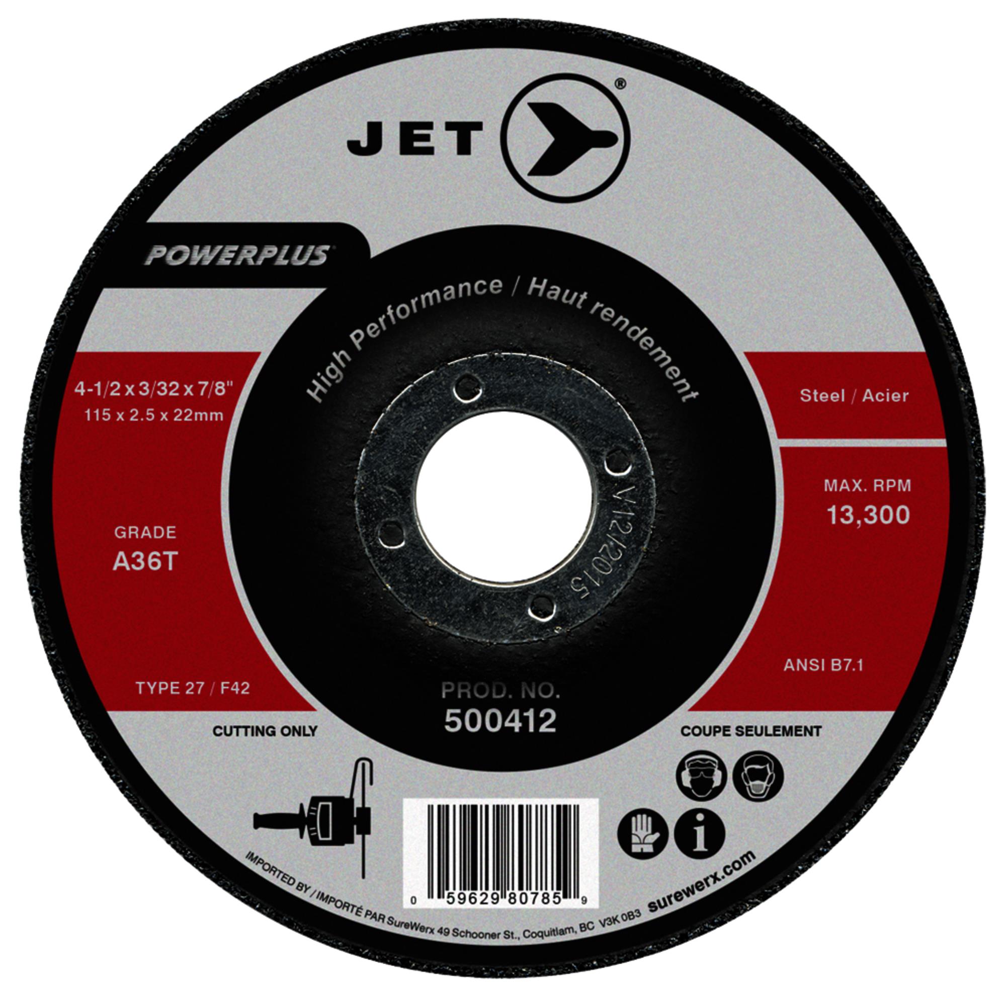 4-1/2 x 3/32 x 7/8 A36T POWERPLUS T27 Cut-Off Wheel