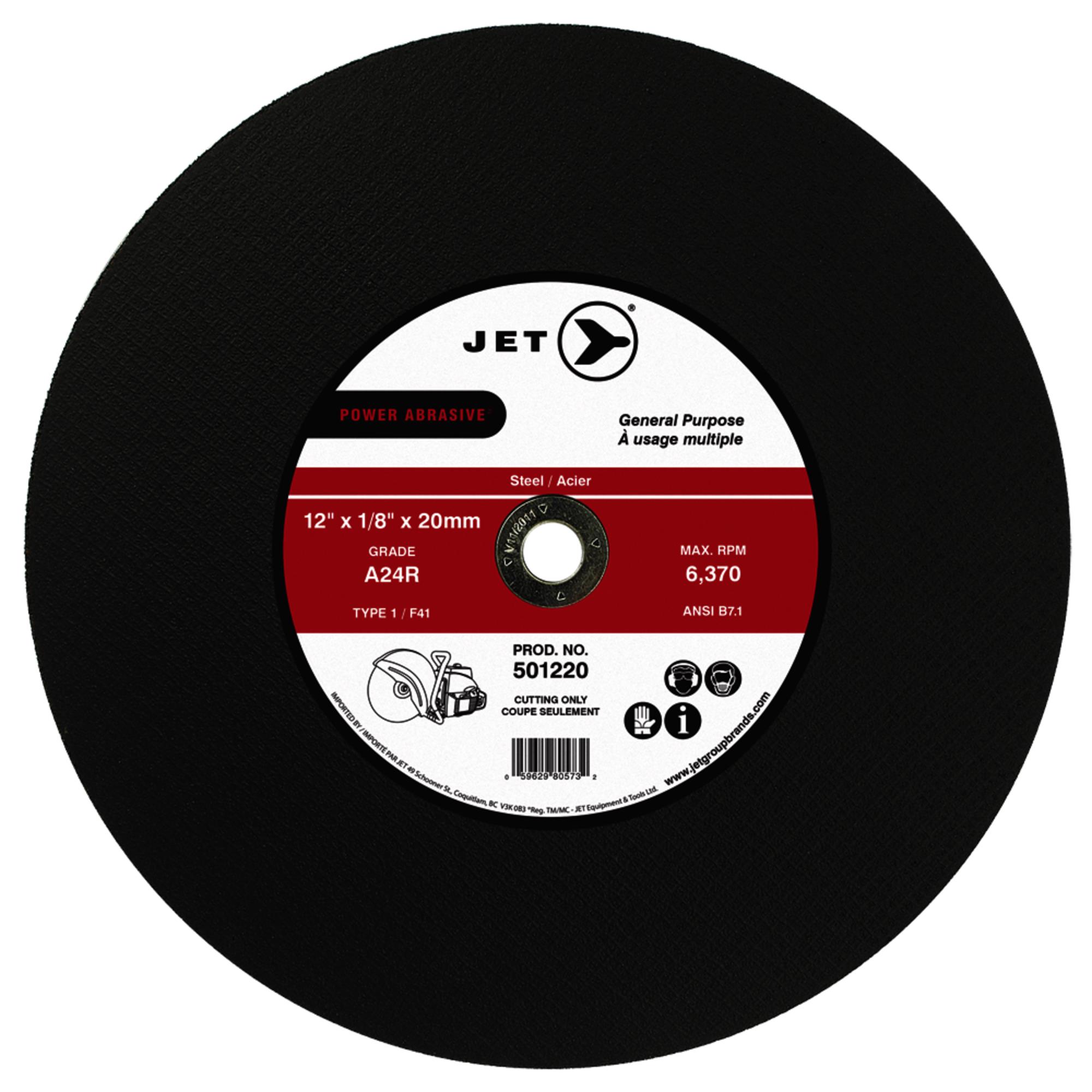 12 x 1/8 x 20mm A24R POWER ABRASIVE T1 Cut-Off Wheel