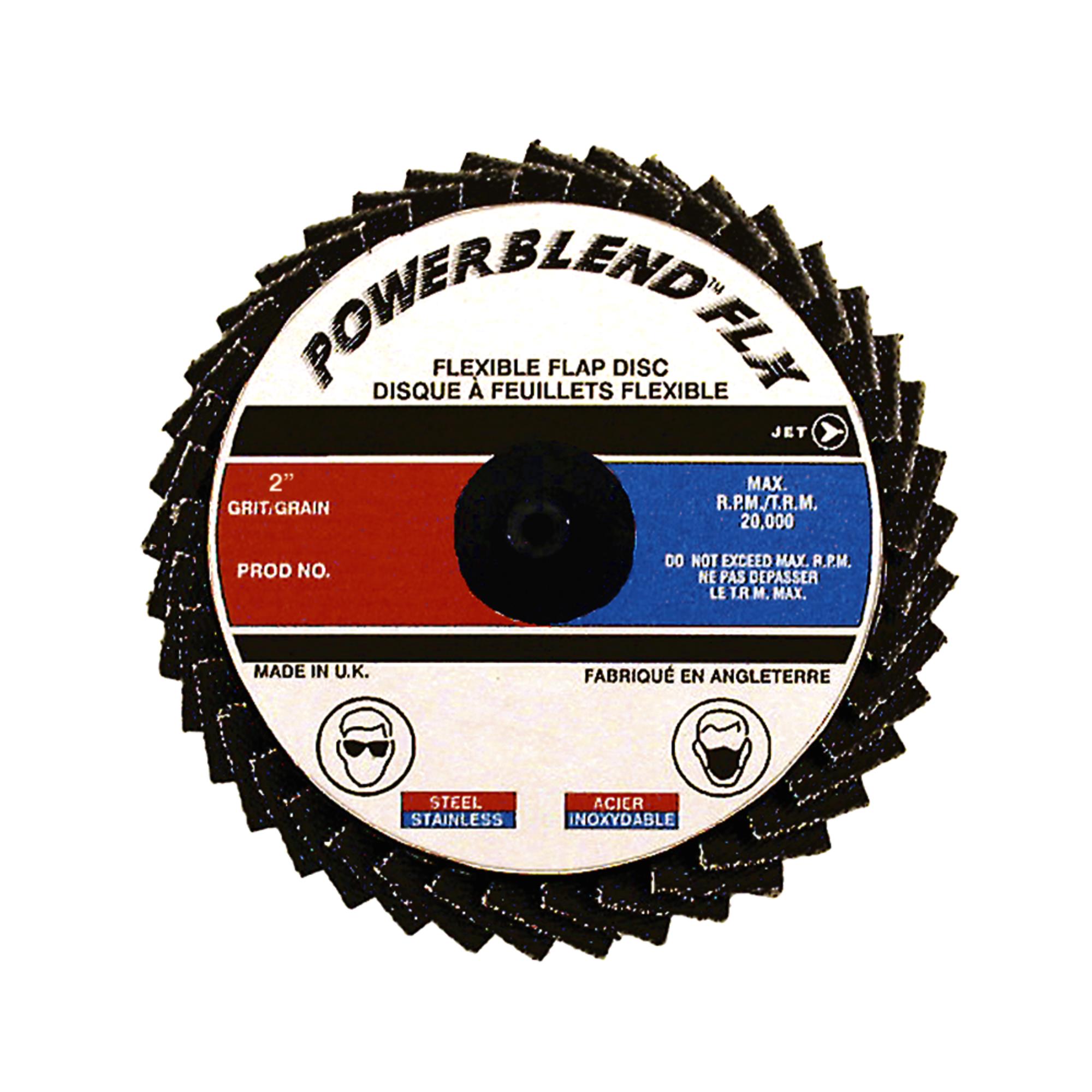 3" Z80 POWERBLEND FLX Roll-on Flap Disc - Type R Mount