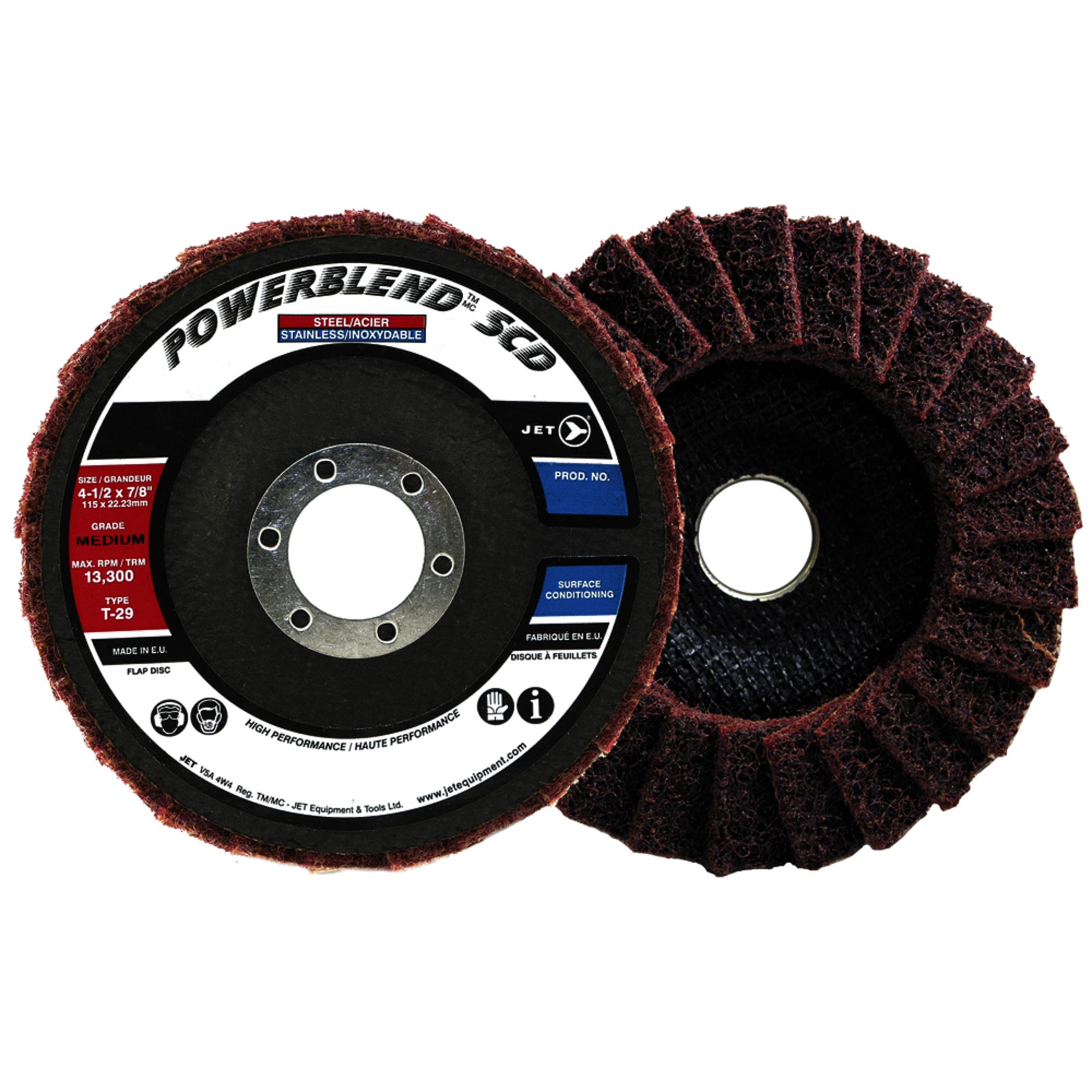 4-1/2 x 7/8 Medium POWERBLEND SCD T29 Surface Conditioning Flap Disc