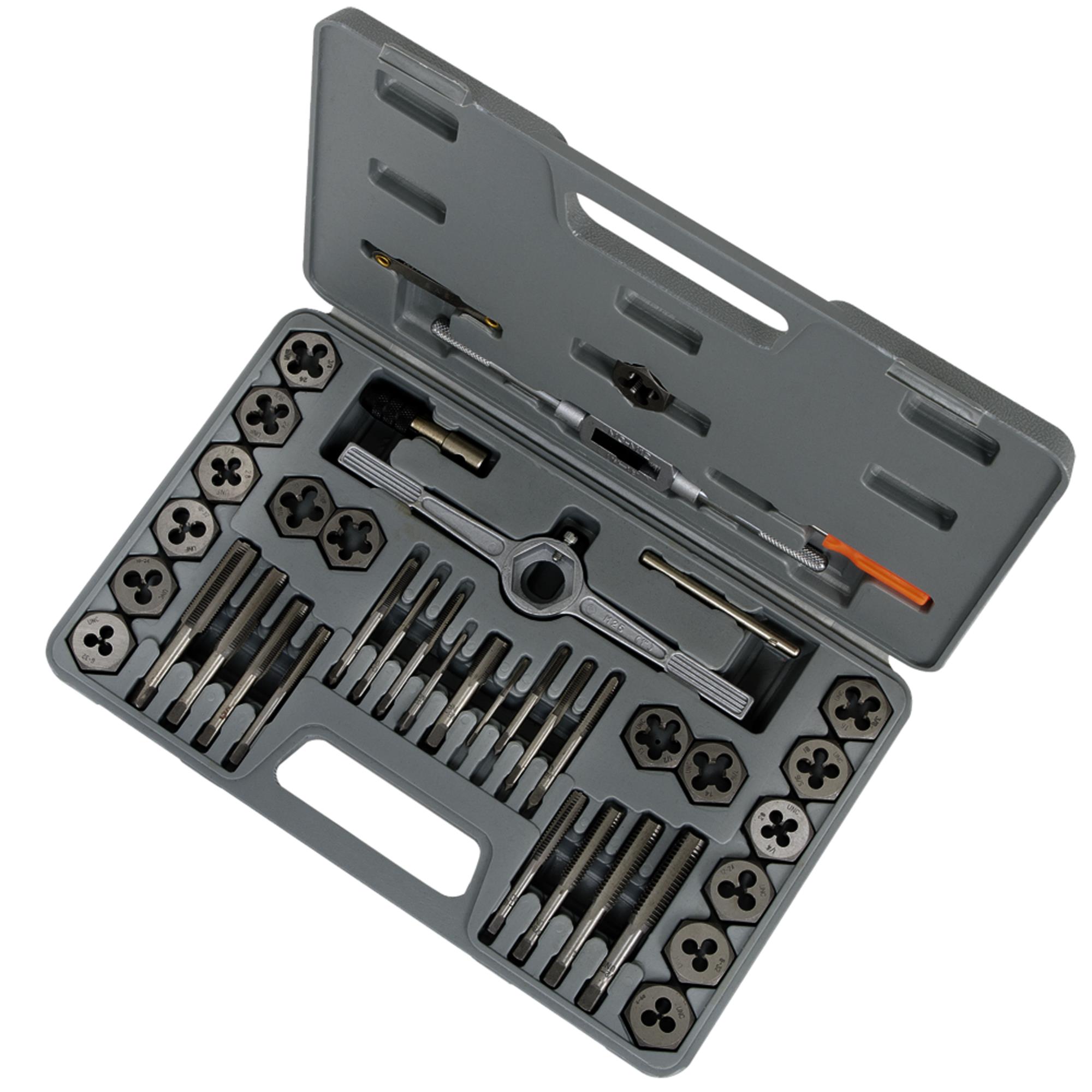 40-Piece SAE Alloy Tap and Die Premium Set