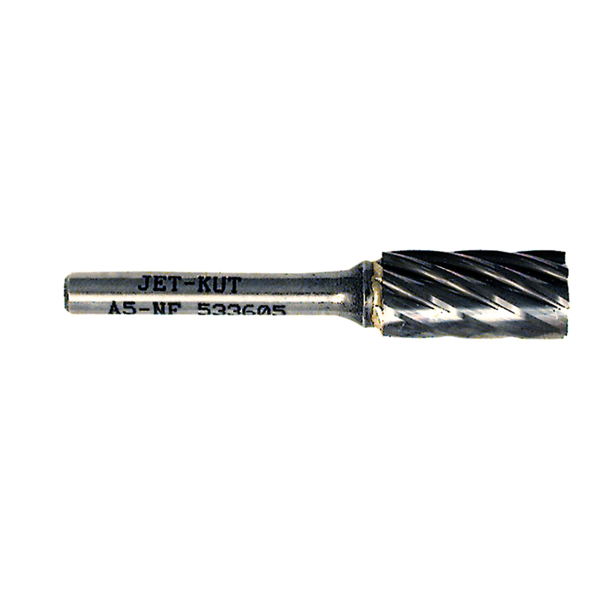 1/4" JET-KUT Cylindrical Shape Bur - For Aluminum/Non-ferrous Materials
