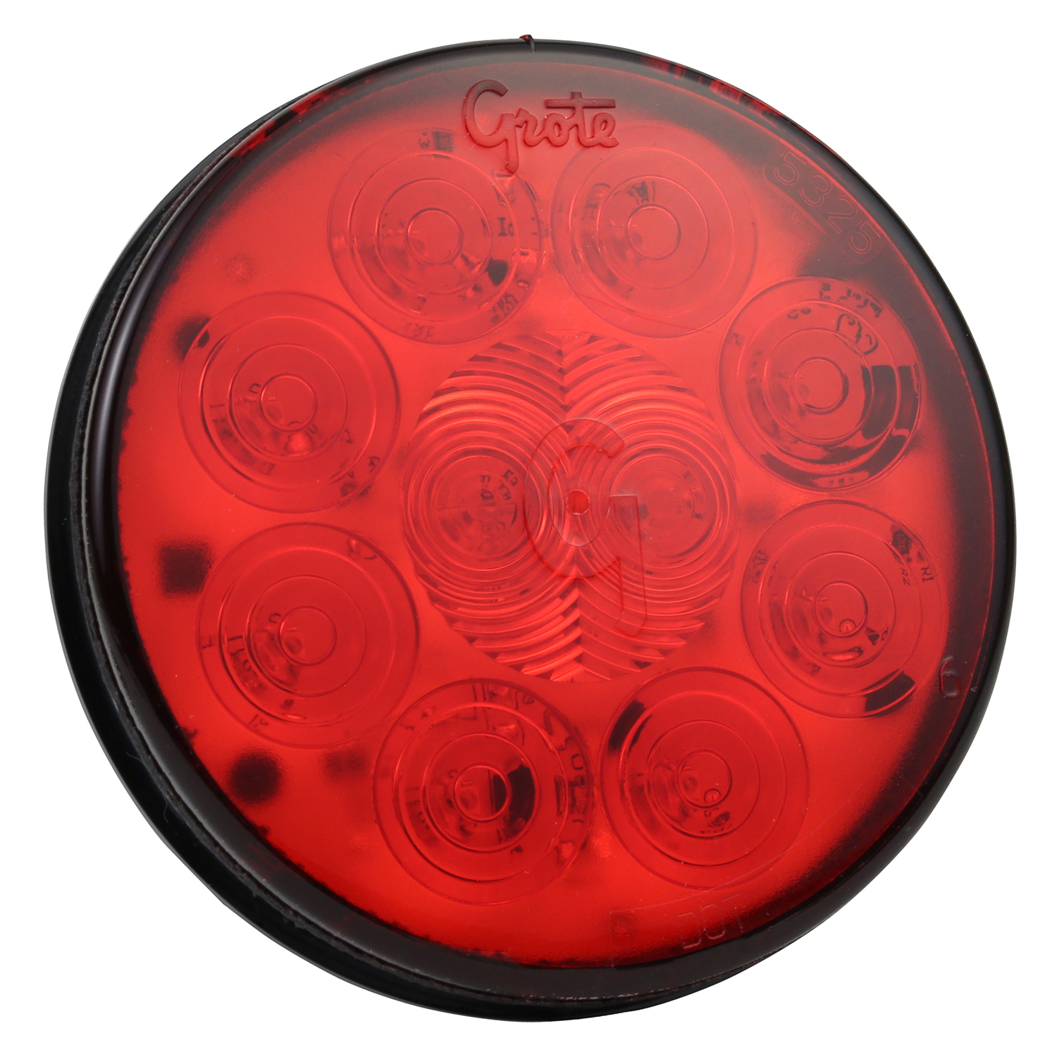 Lampe STT, rouge de 4 pouces, LED Supernova®, 10 diodes, montage à œillet, connexion W/Amp