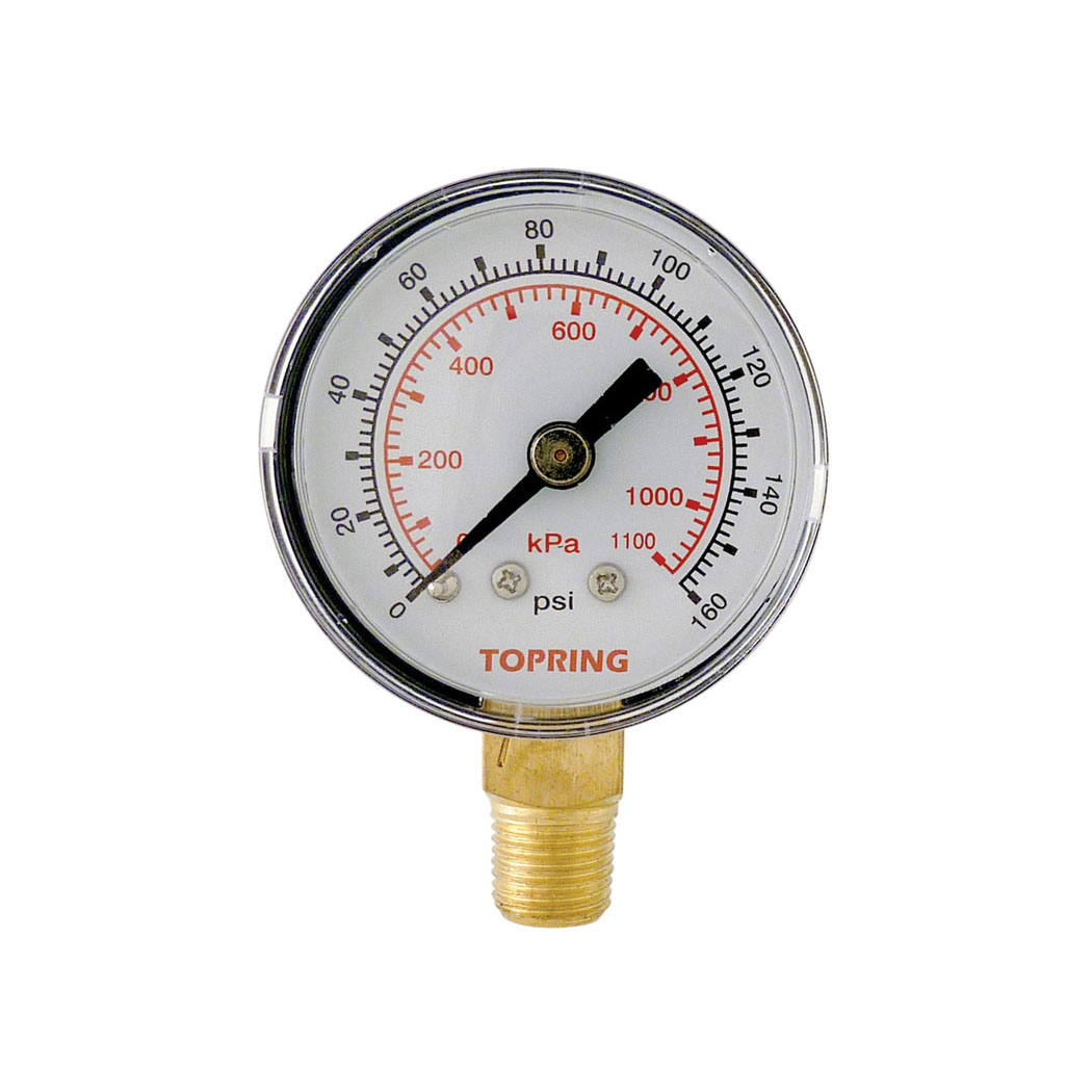 1-1/2 In. Steel Dry Vacuum Gauge 0 to 160 PSI