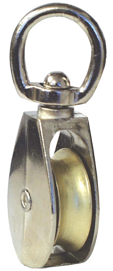 Pulley, Single Swivel 1-1/4 Die Cast. Fits 5/16 Rope