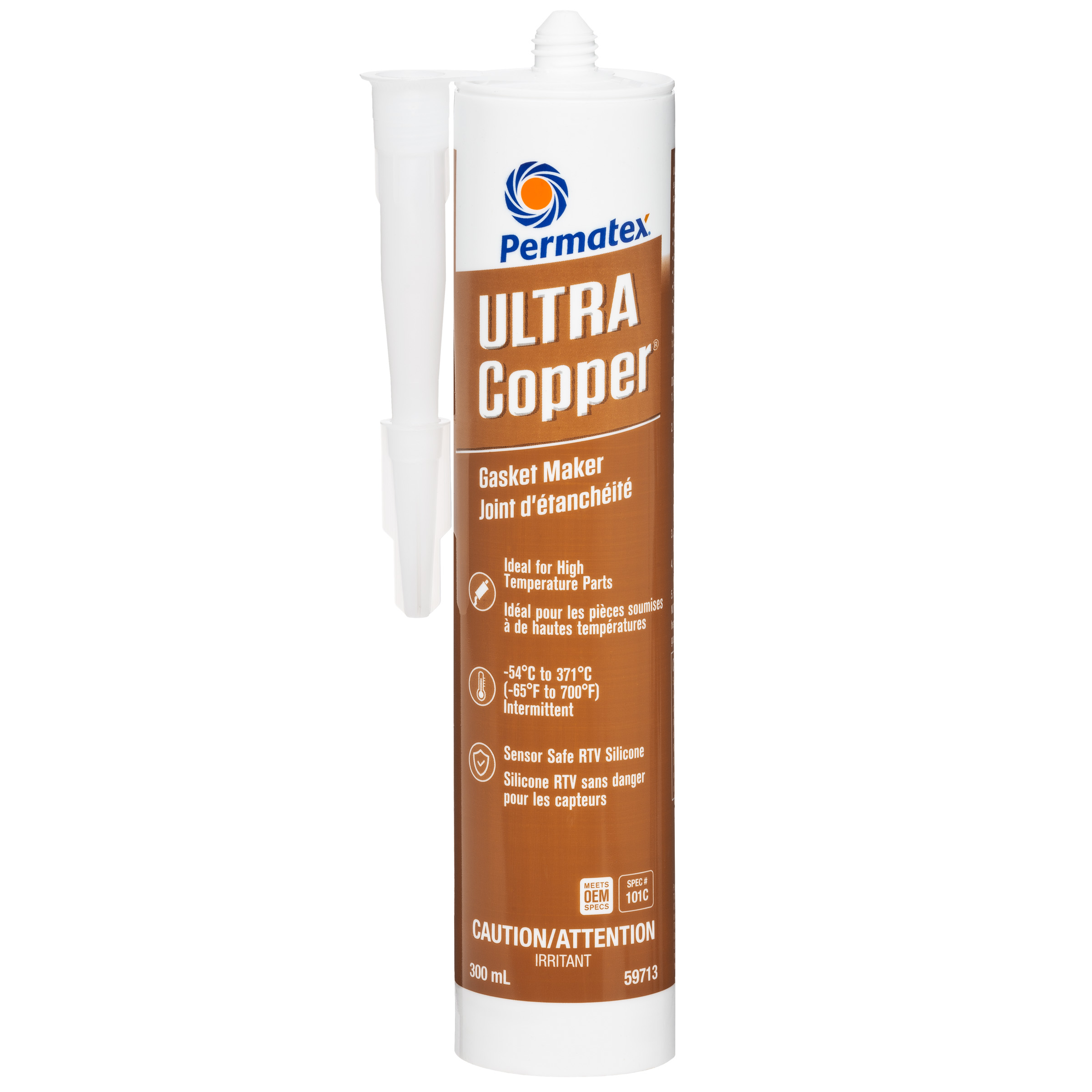 Fabricant de joints haute température Permatex Ultra Copper 101c - Cartouche de 300 ml