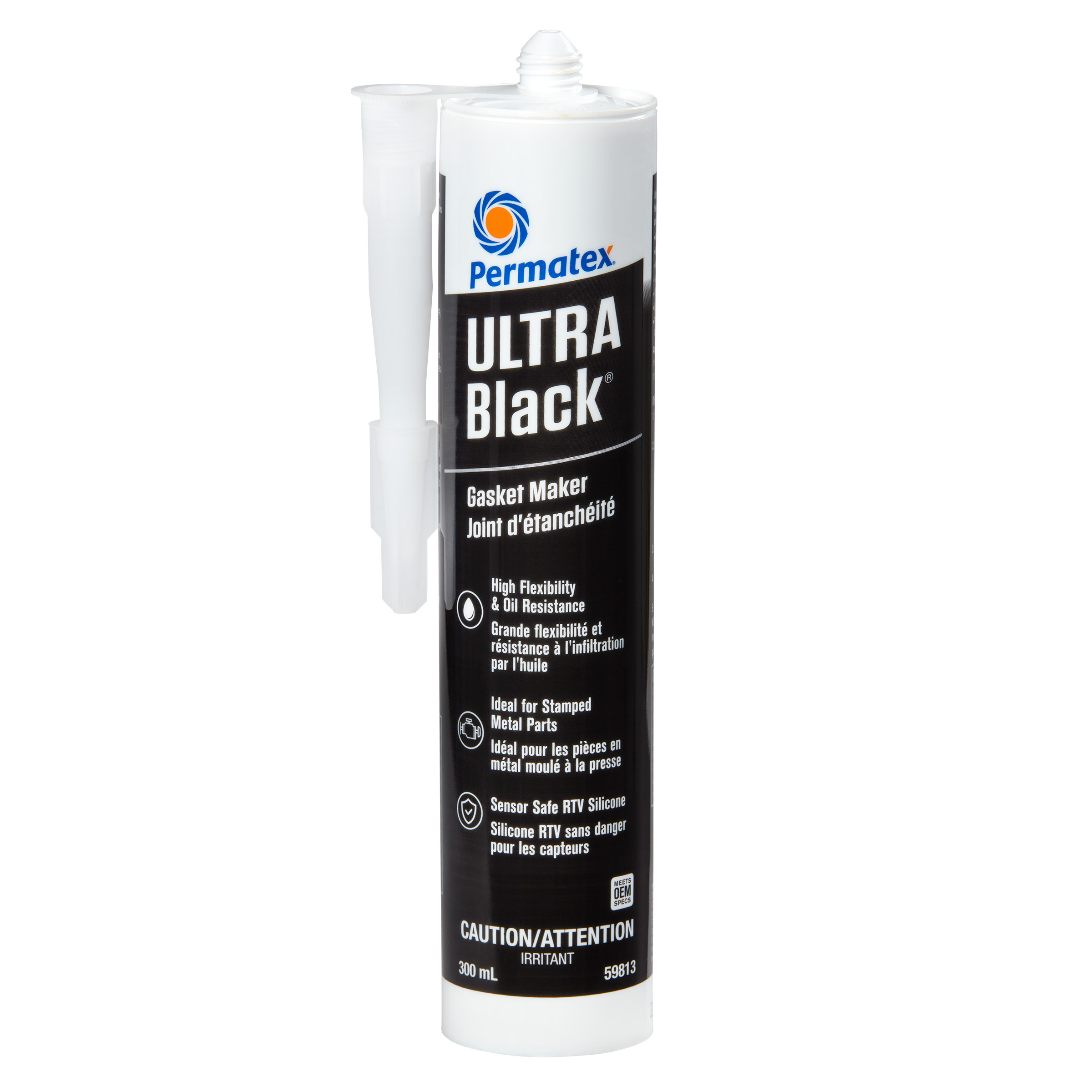 Fabricant de joints Permatex Ultra Black 598c - Cartouche de 300 ml