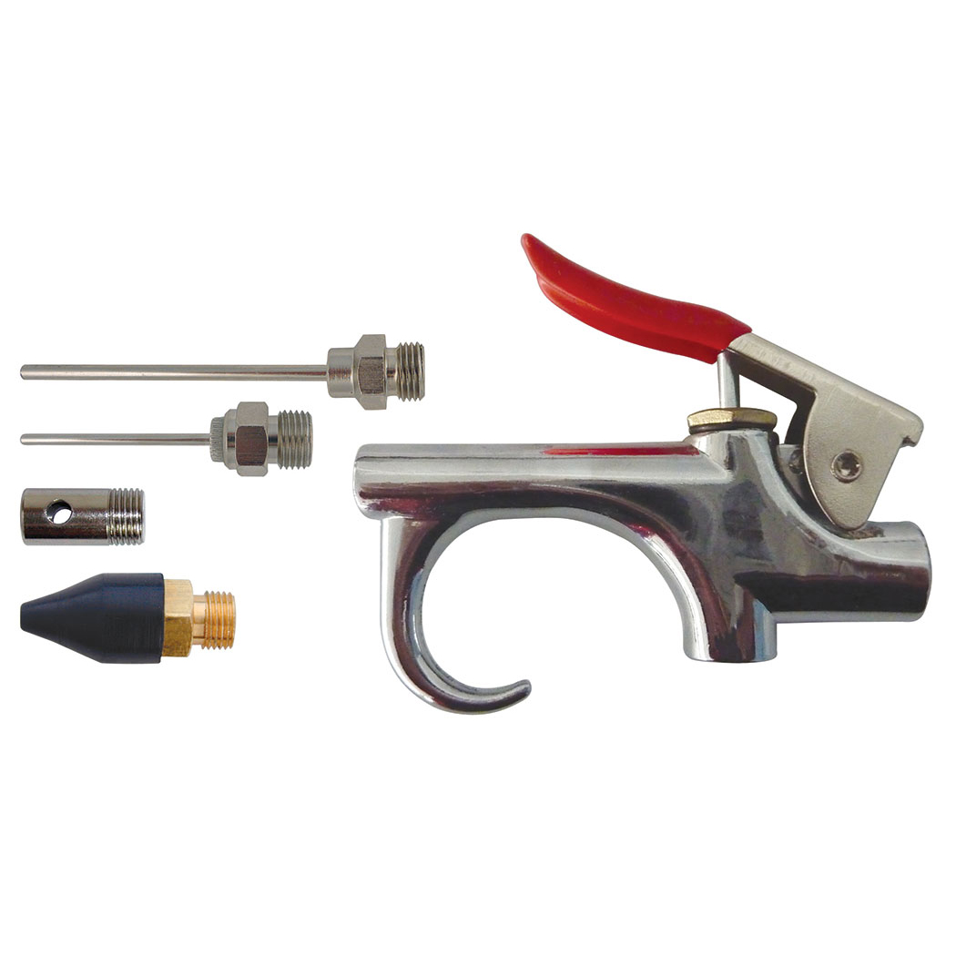 Blow Gun 1/4 NPT With 4 Nozzles