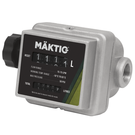 Compteur de carburant mécanique, 1" NPT