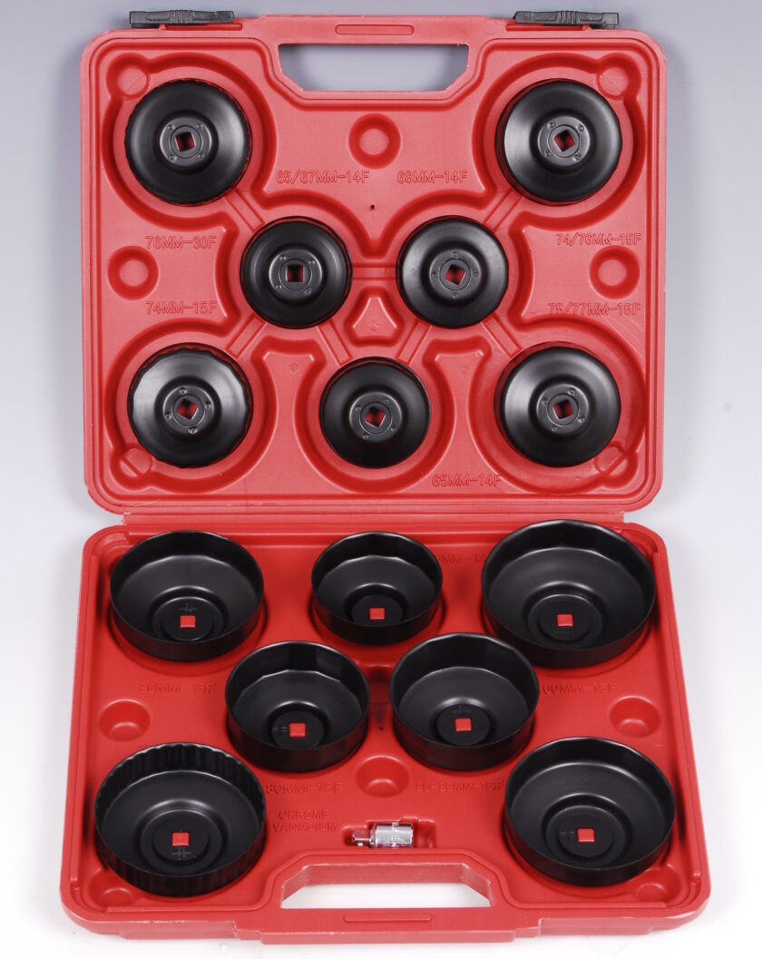 15-Piece End Cap Oil Filter Wrench Set