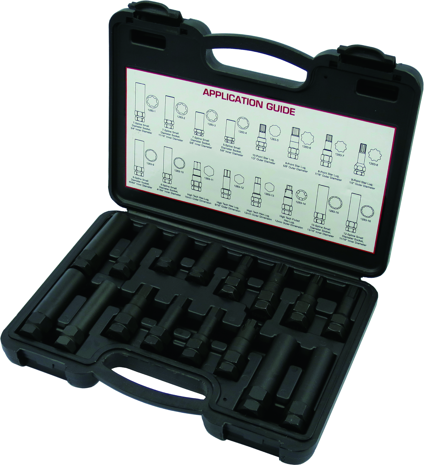 16-Piece Wheel Lock Lug Nut Master Key Set