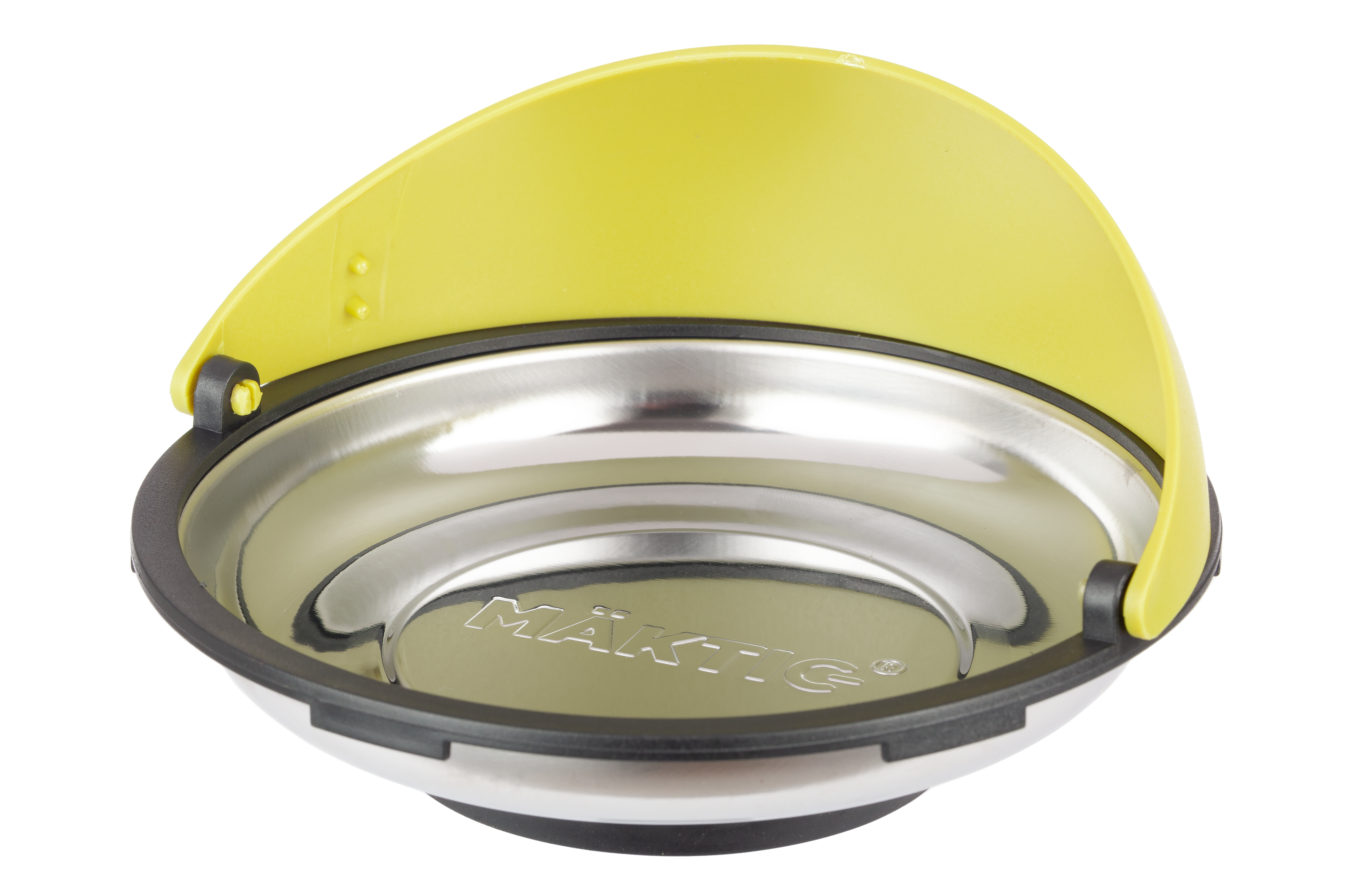Round Stainless Steel Magnetic Parts Tray, 6"
